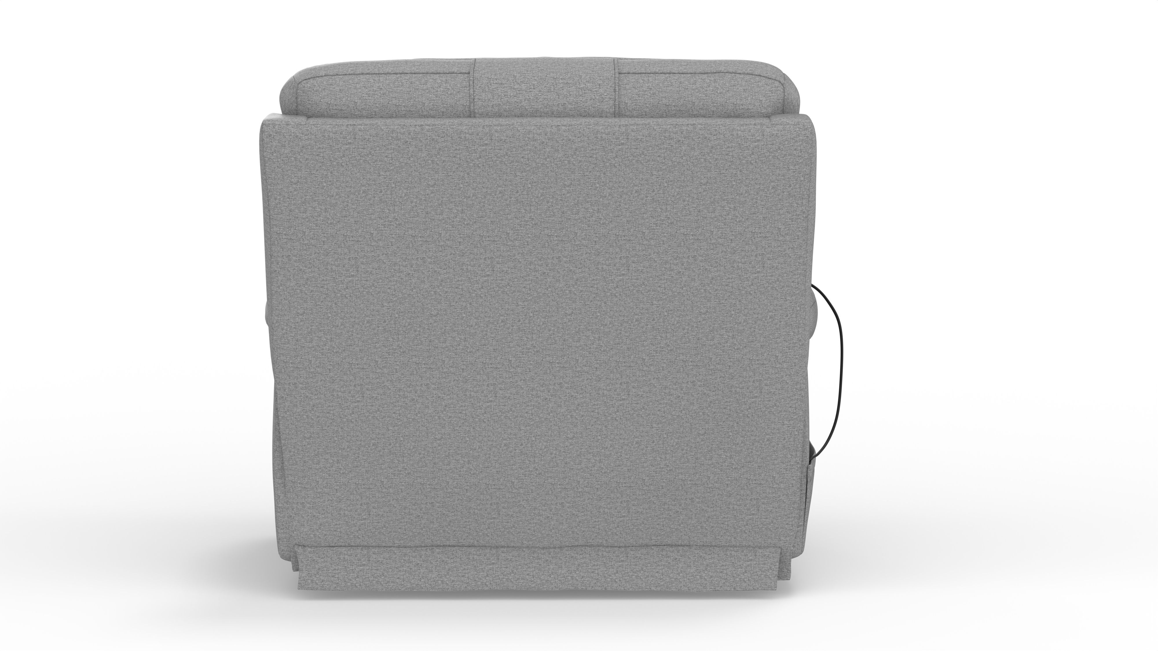 Dreamtime - 48" Power Headrest Power Lay Flat Recliner With CR3 Heat/Massage/Zero Gravity - Steel