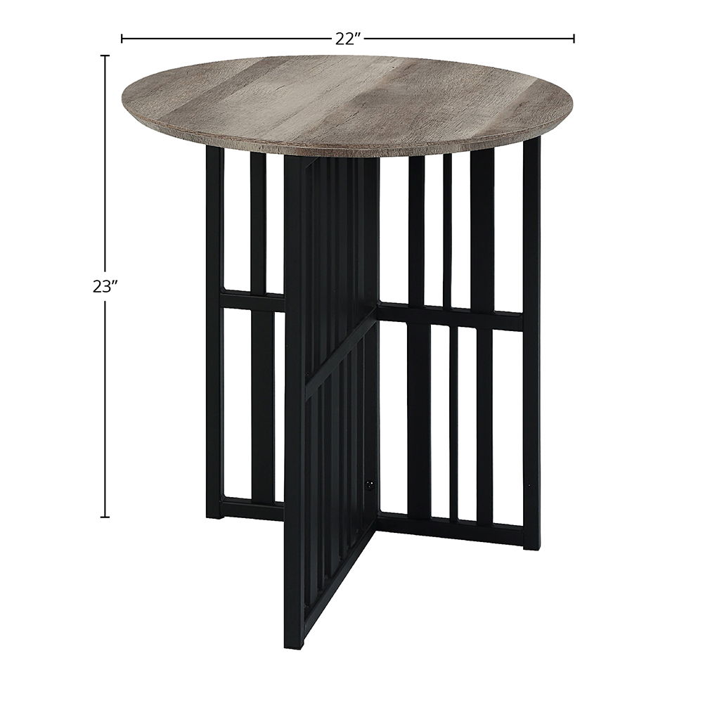 Zudora - Coffee Table - Antique Oak & Black, black, view 6