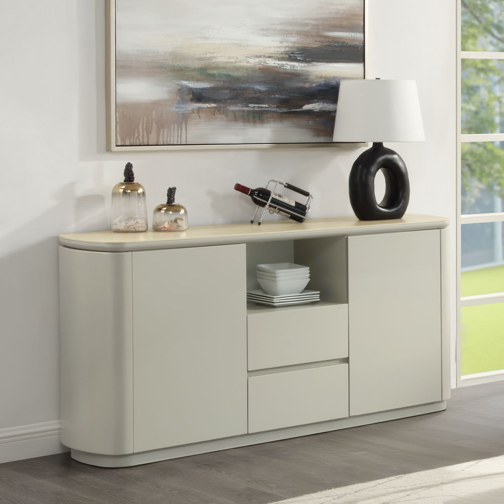 Ingram - Server - Ceramic Top & Light Gray, light gray, view 3