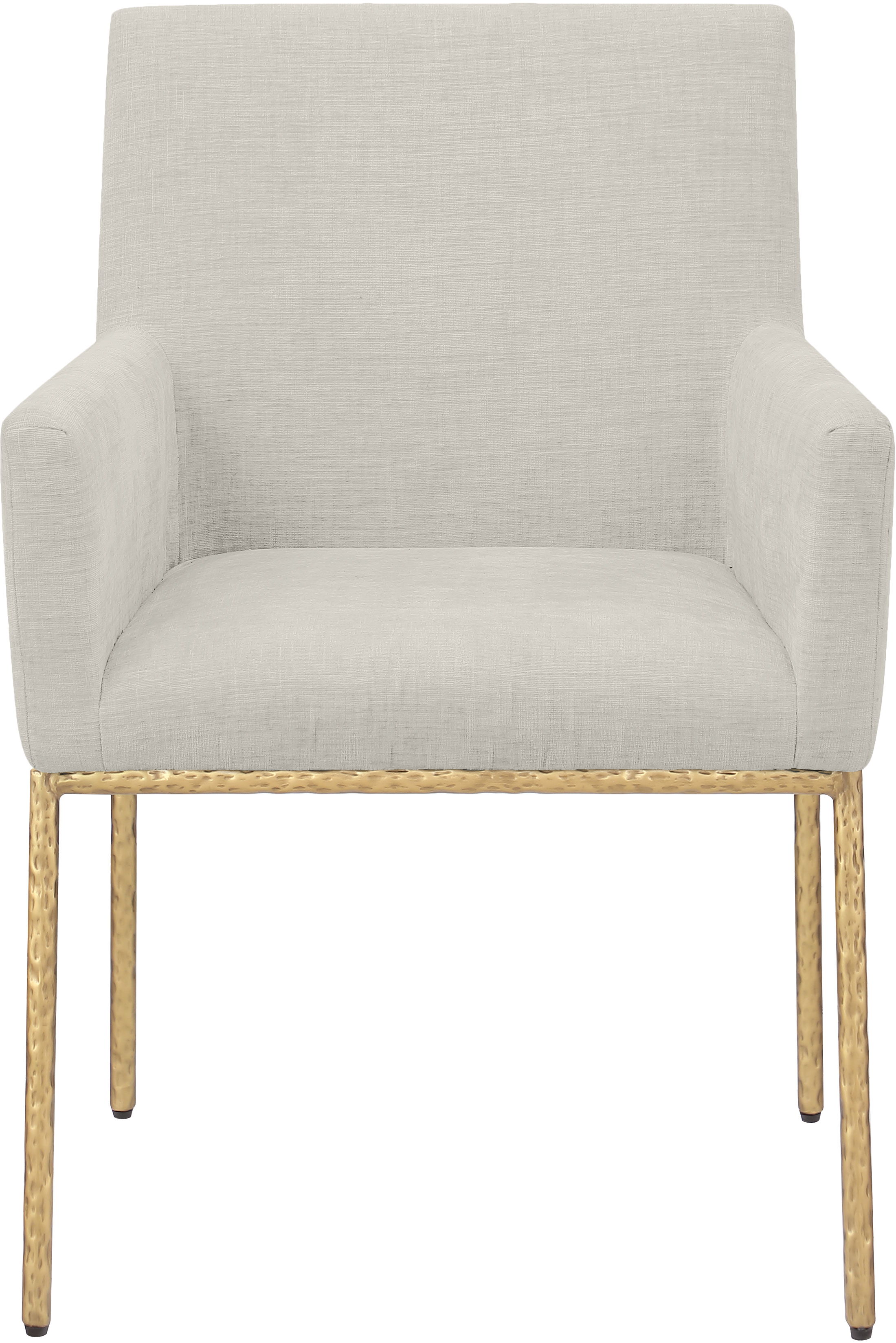 Reeves - Dining Chair With Gold Legs (Set of 2) - Cream