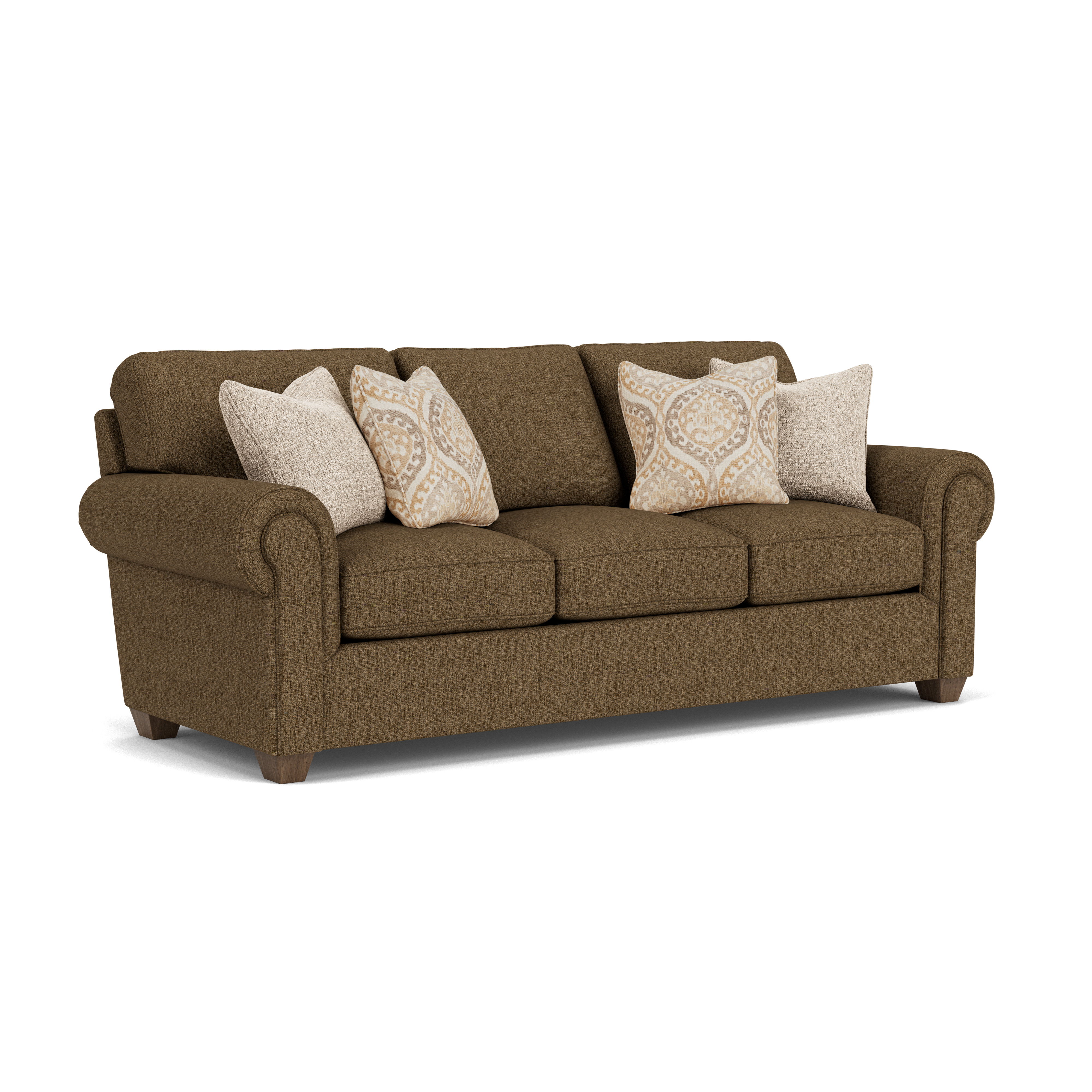Carson - Fabric Sofa, dark brown