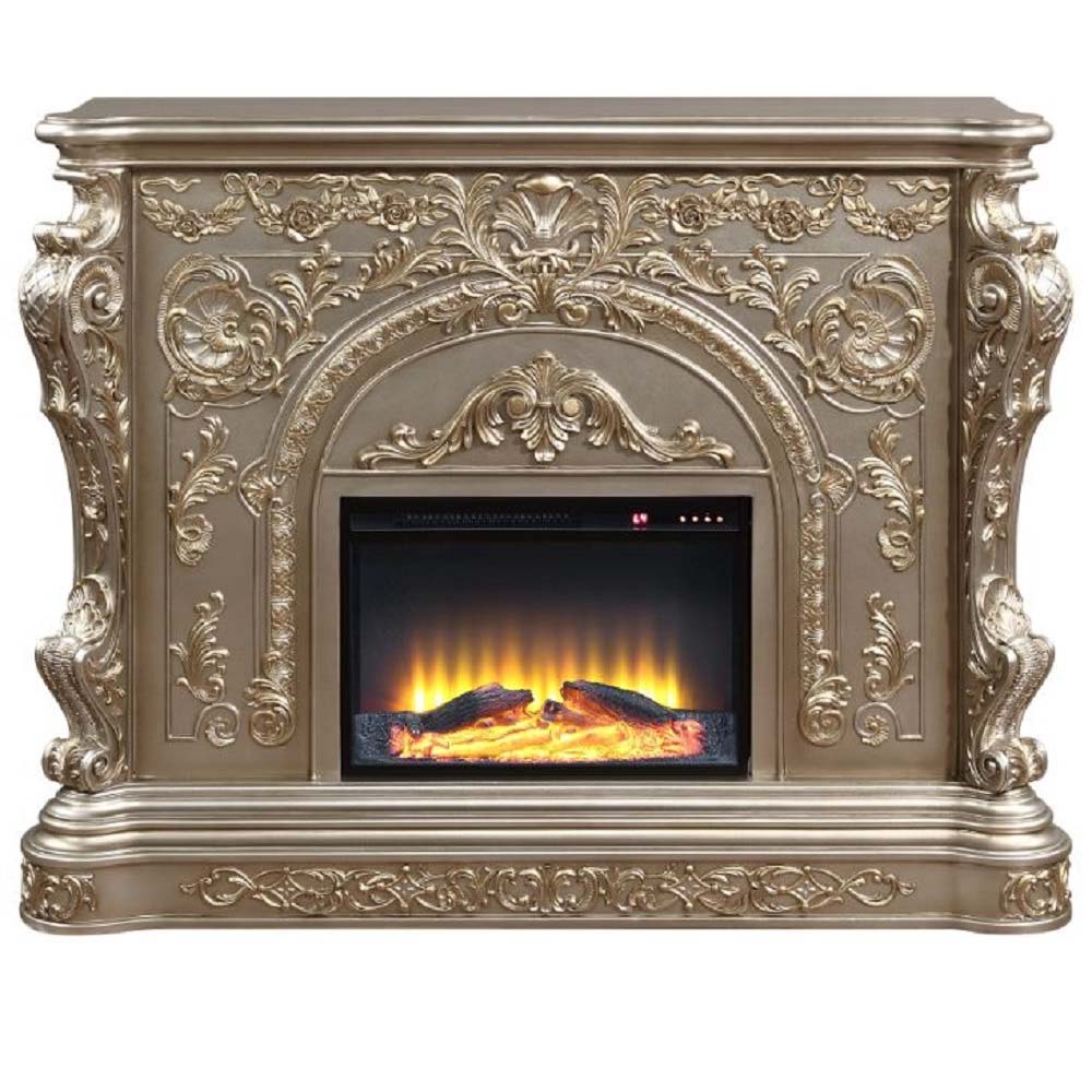 Danae - Fireplace - Antique Silver, silver, view 8