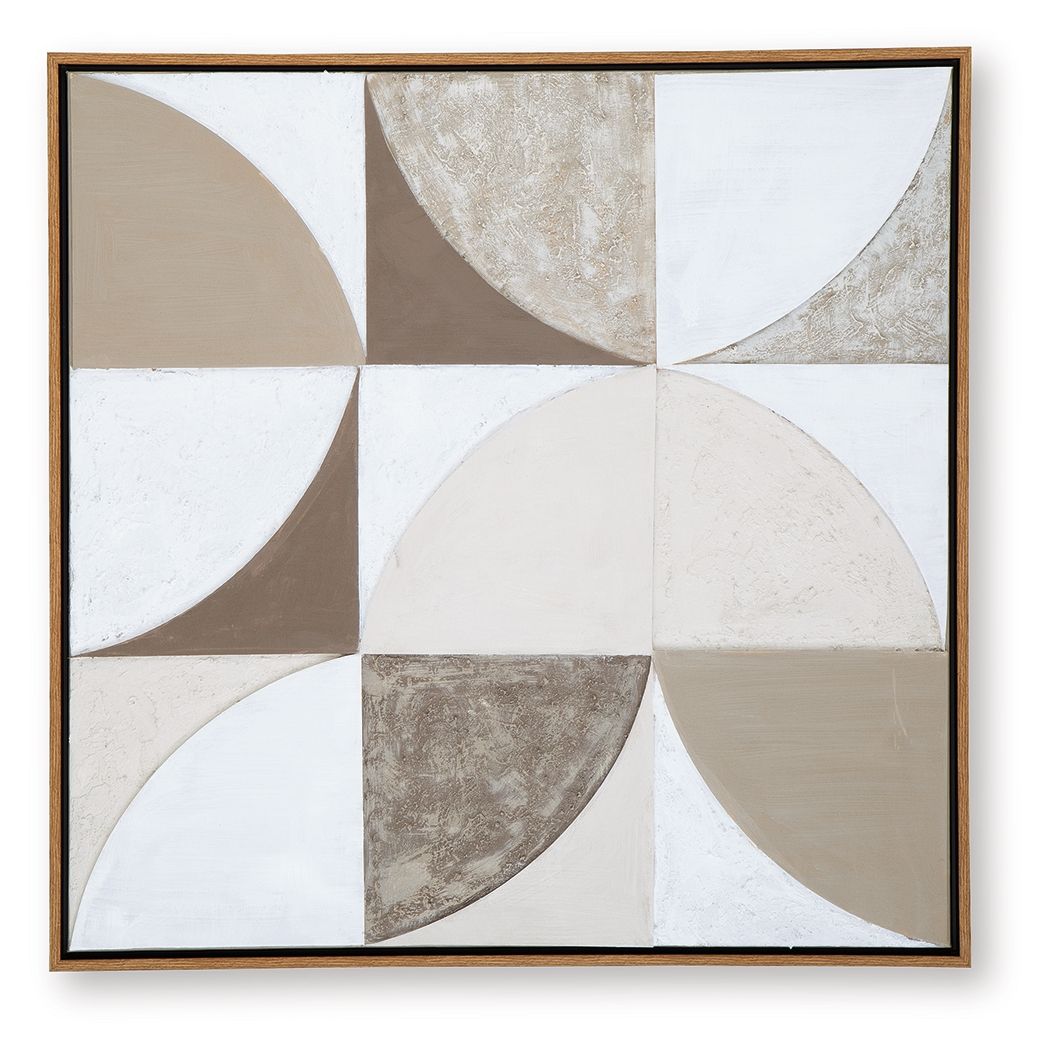 Ashley Furniture Harelman - Wall Art - Tan / Taupe / White - Image 4