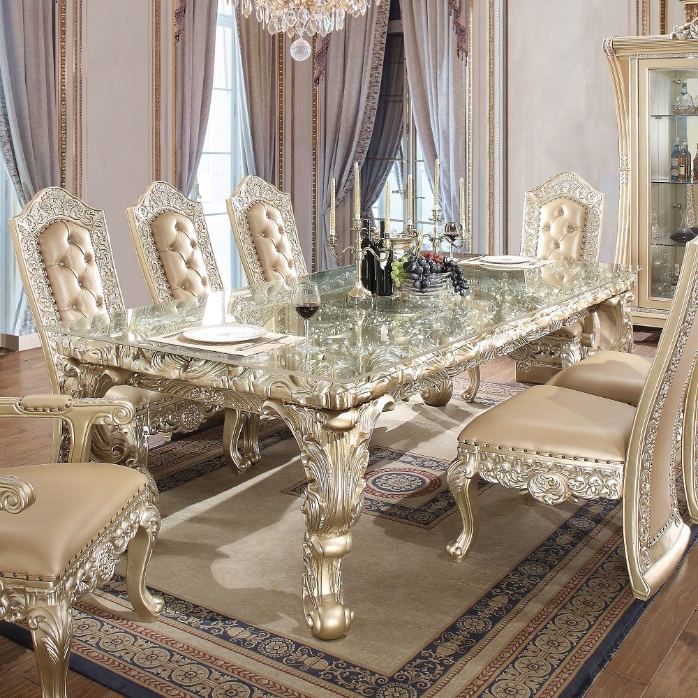 Vatican - Dining Table - Champagne Silver, beige, view 2