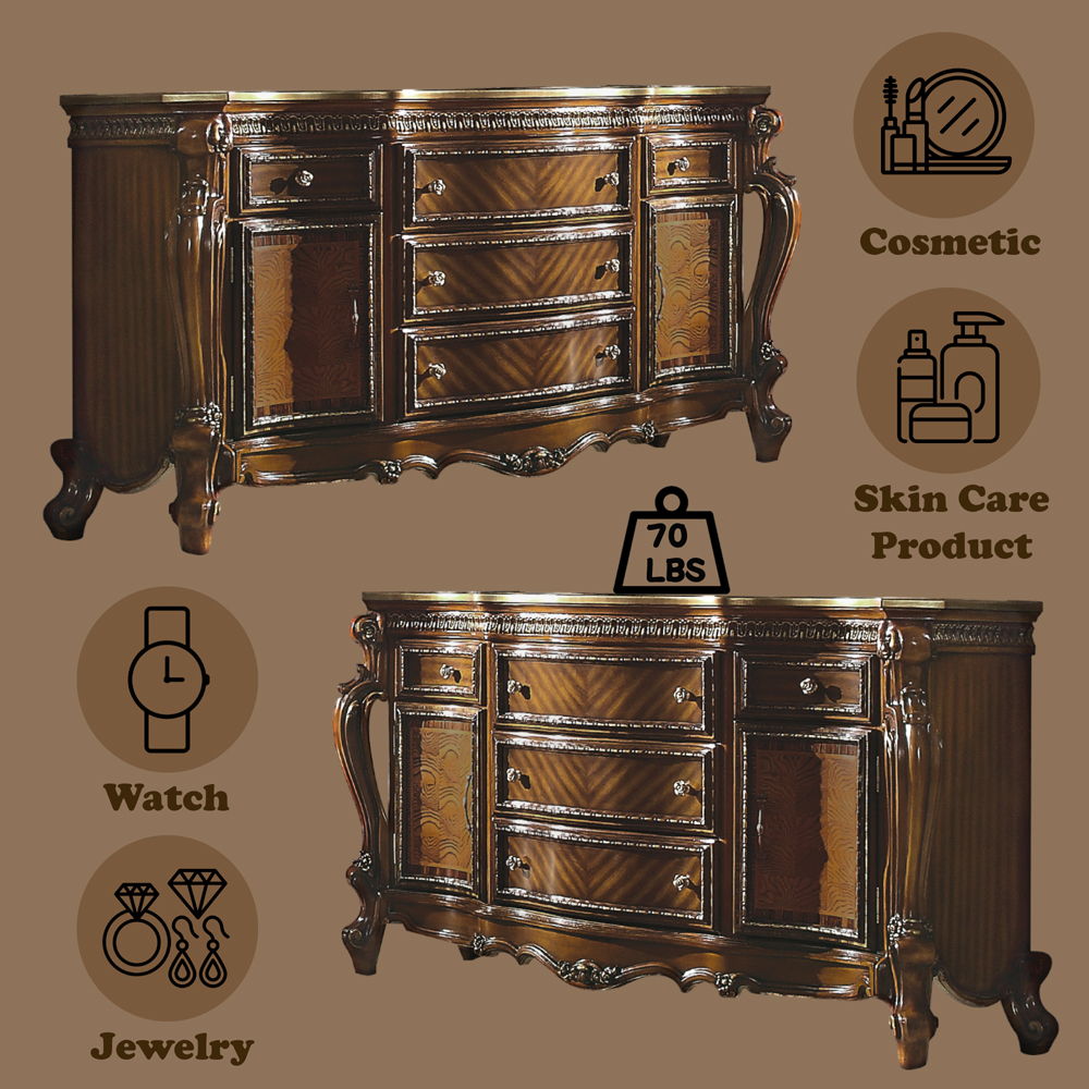 Picardy - Dresser - Honey Oak, light brown, view 4