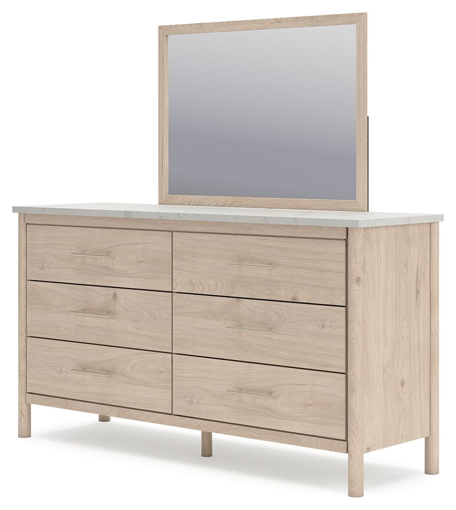 Ashley Furniture Cadmori - Dresser And Mirror - Two-Tone - Image 5