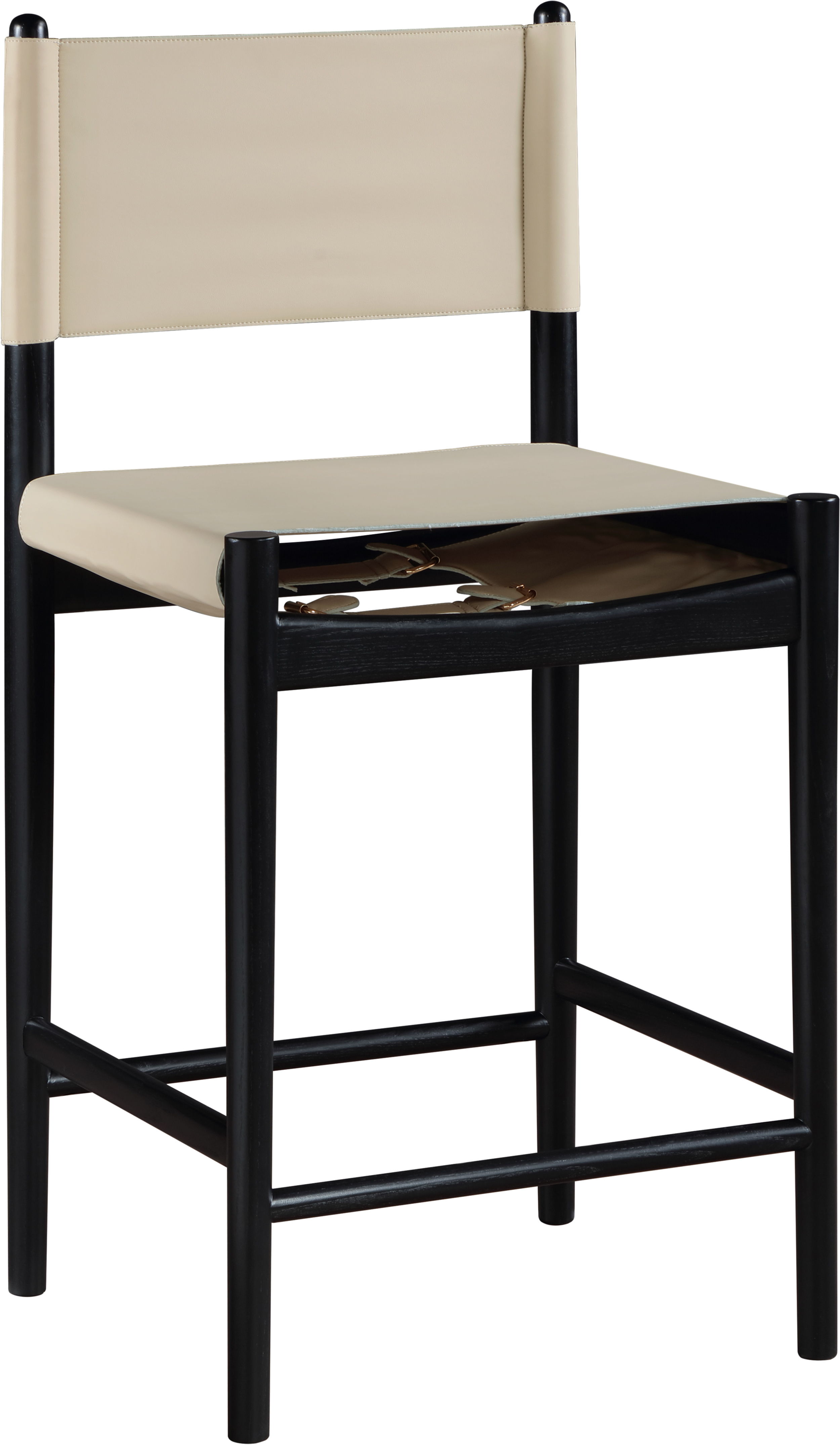 Rawlins - Vegan Leather Counter Stool - Beige