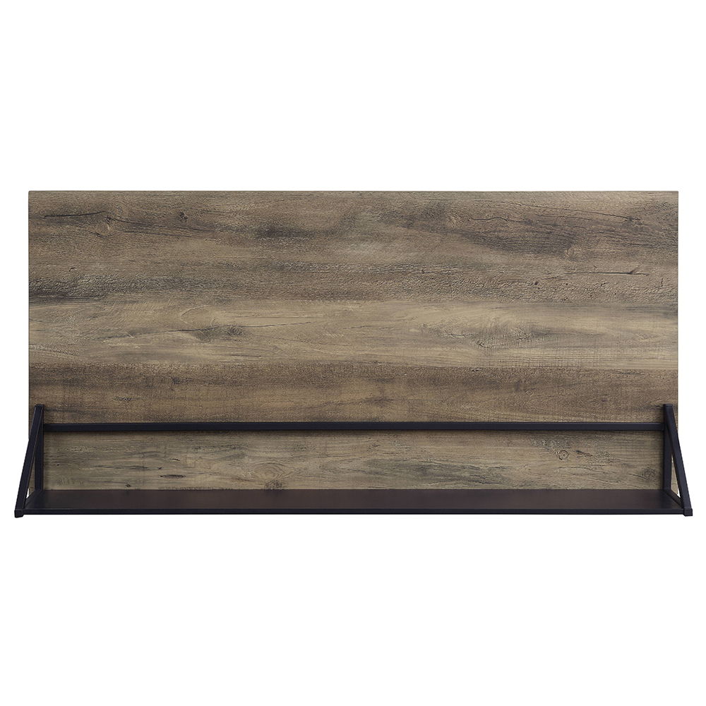 Garima - Writing Desk - Rustic Oak & Black, black, view 3
