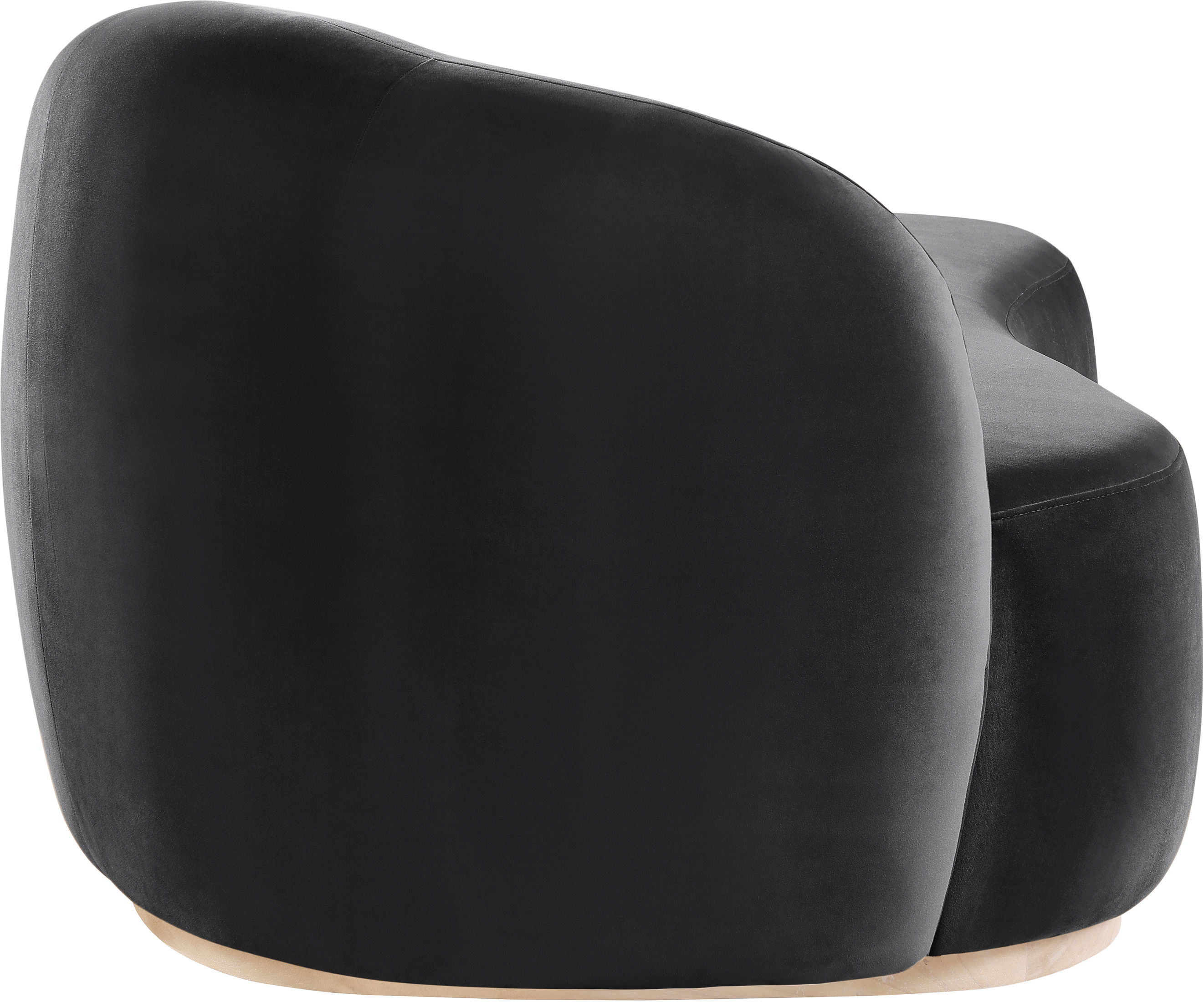 Gustavo - Velvet Upholstered Chaise - Black