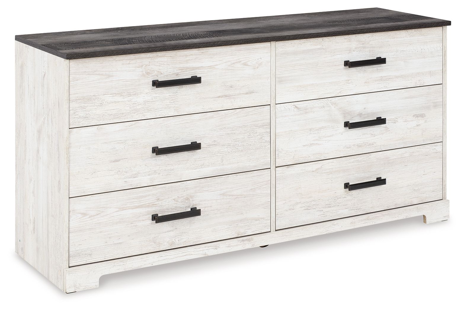 Six Drawer Dresser - Pewter-tone pulls