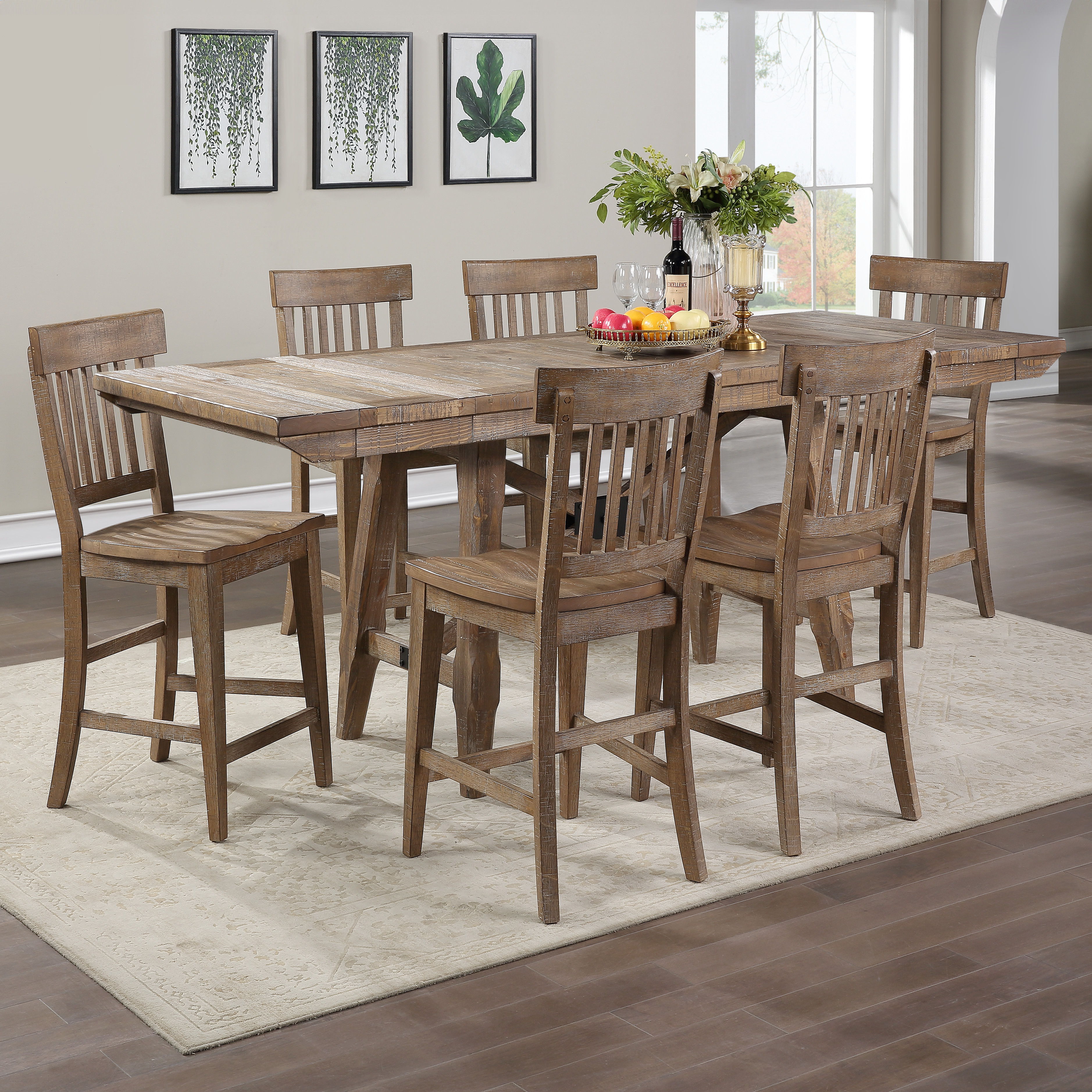 7 Pc · Dining Set Counter Height