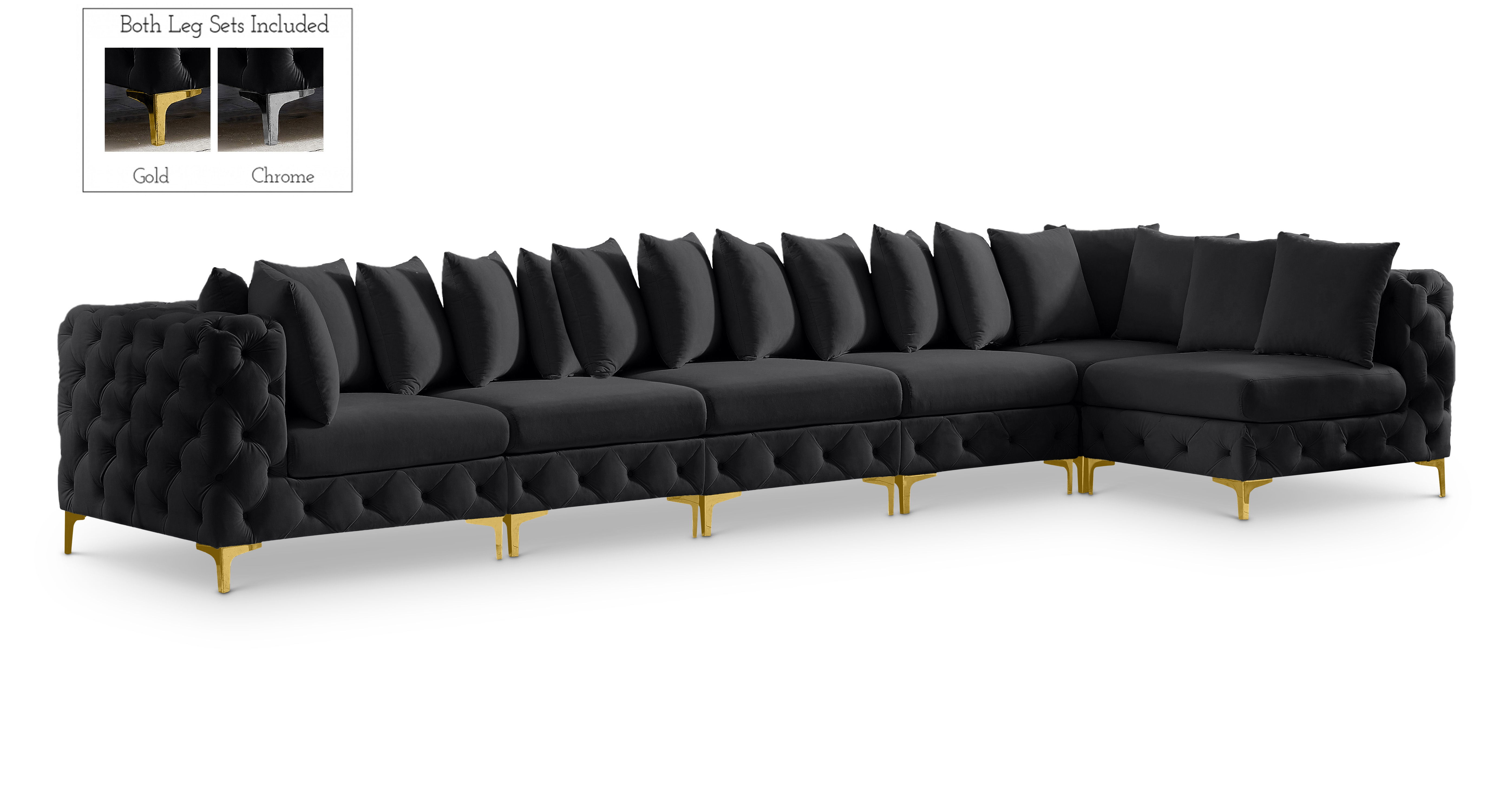 Tremblay - 6 Piece Modular Sectional - Black