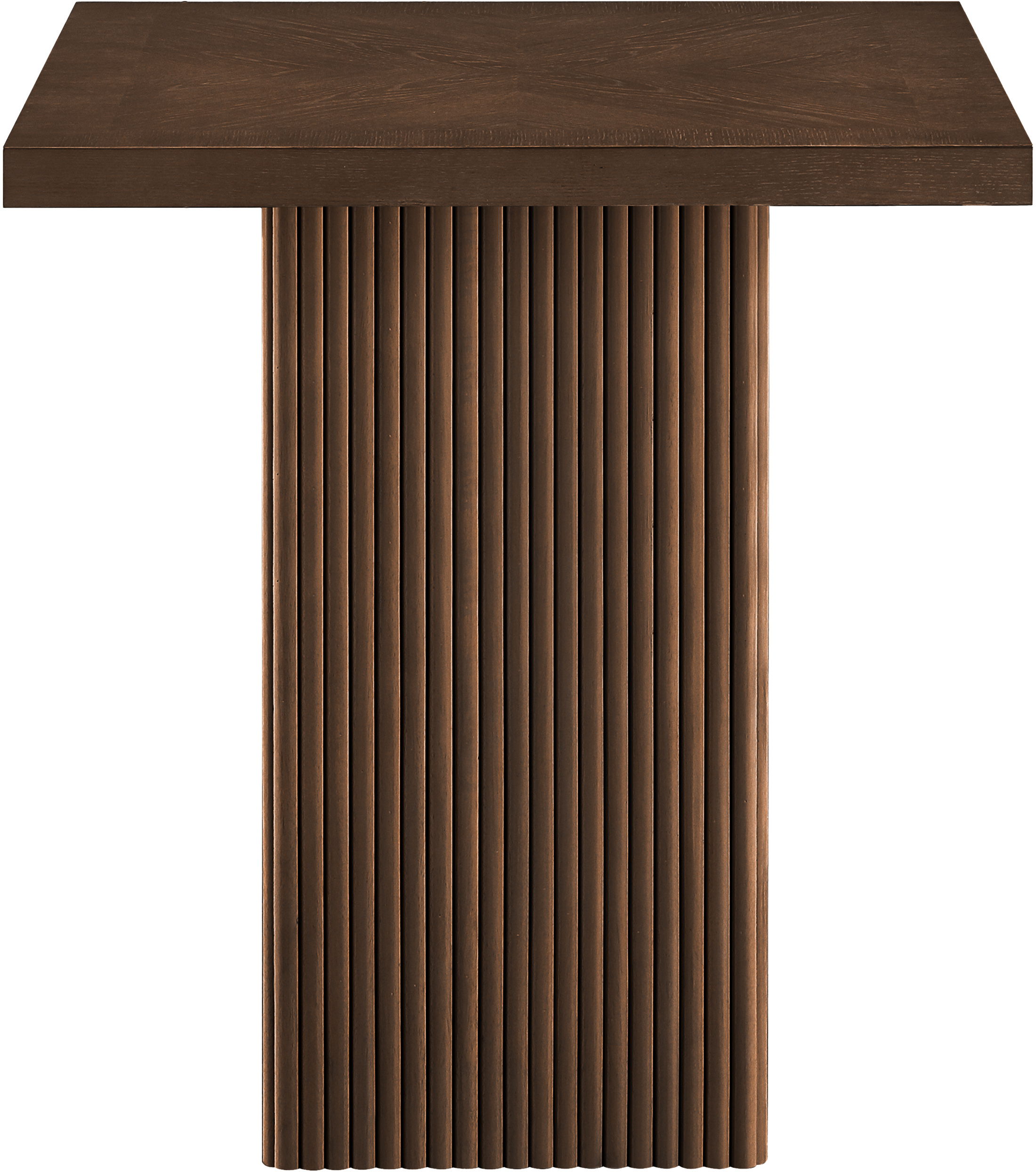 Belinda - Oak Veneer And Solid Wood Counter Height Table - Brown