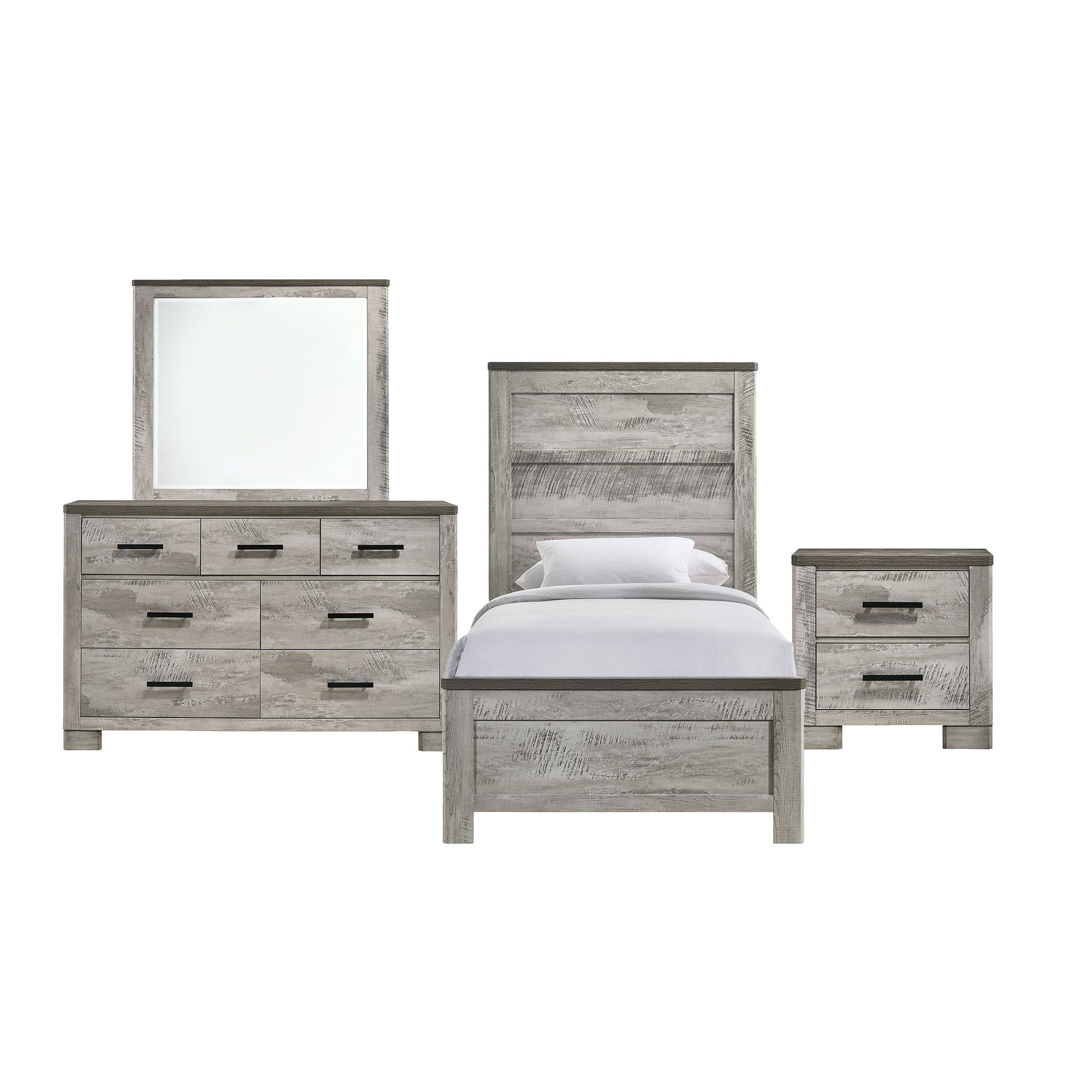 Twin · 4 Pc · Bedroom Set