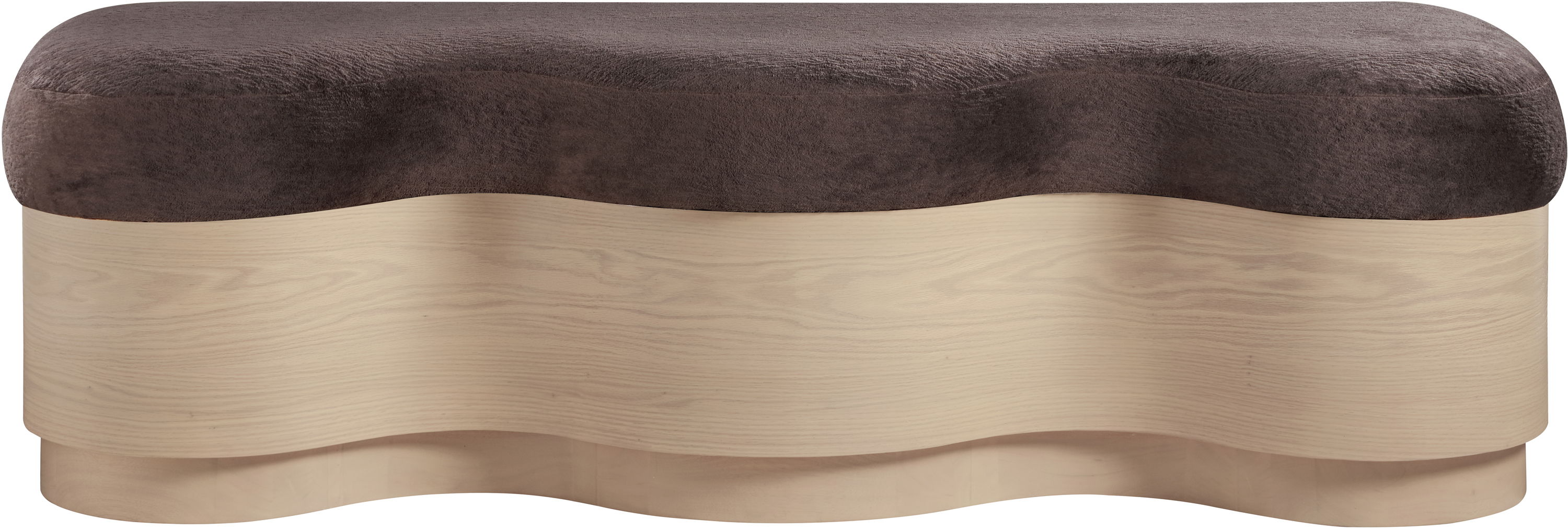 Savoy - Bench With Gold Base - Brown