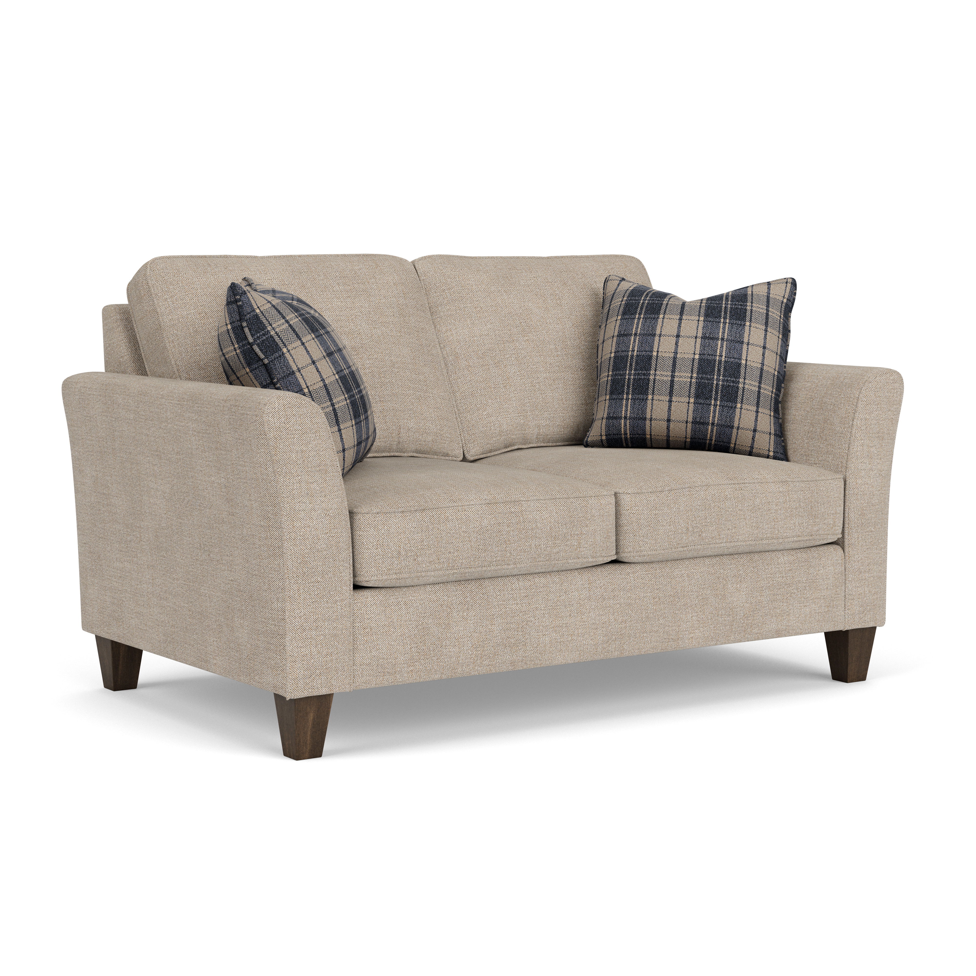 Libby - Fabric Loveseat, dark gray, view 2