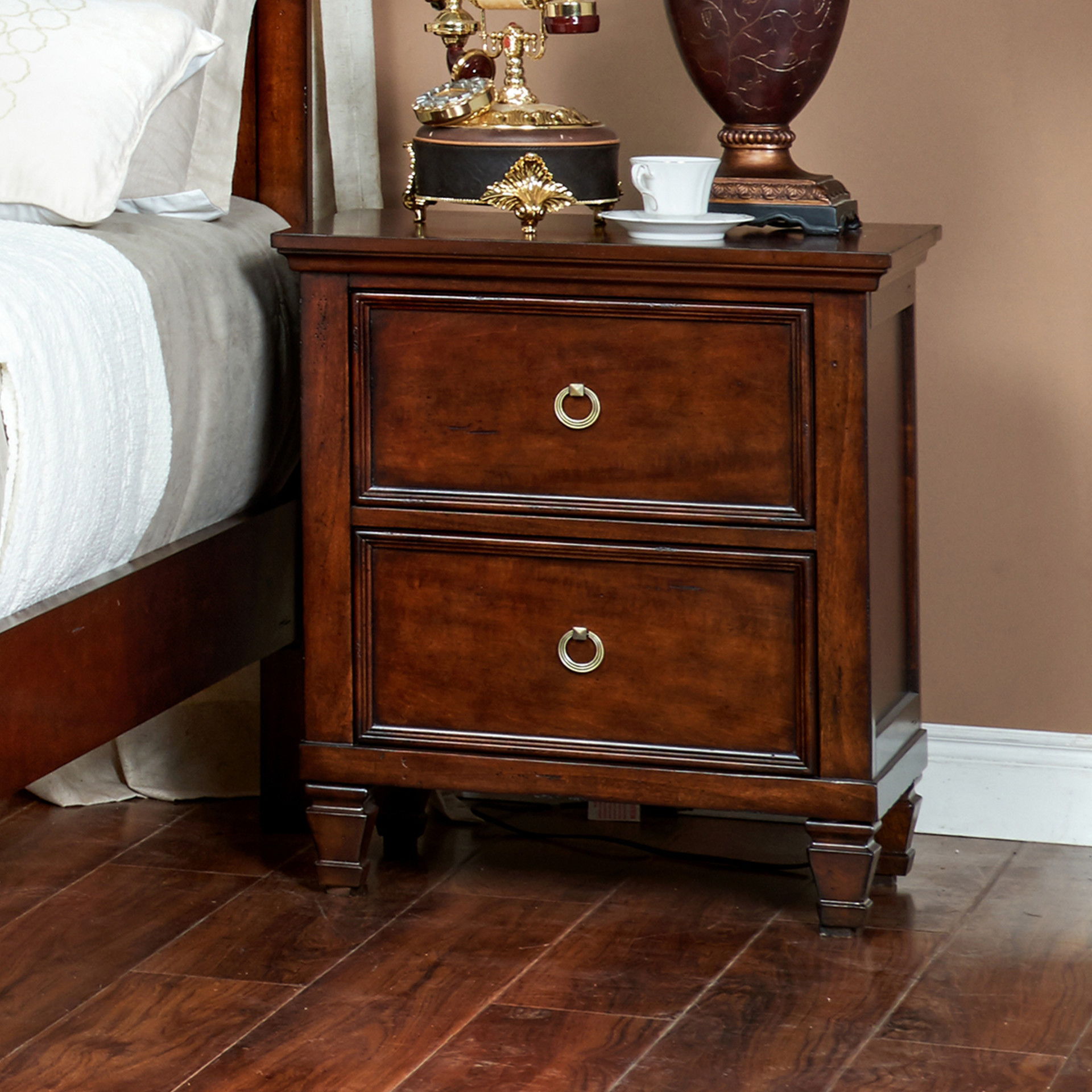 Tamarack - Nightstand - Brown Cherry, dark brown, view 8
