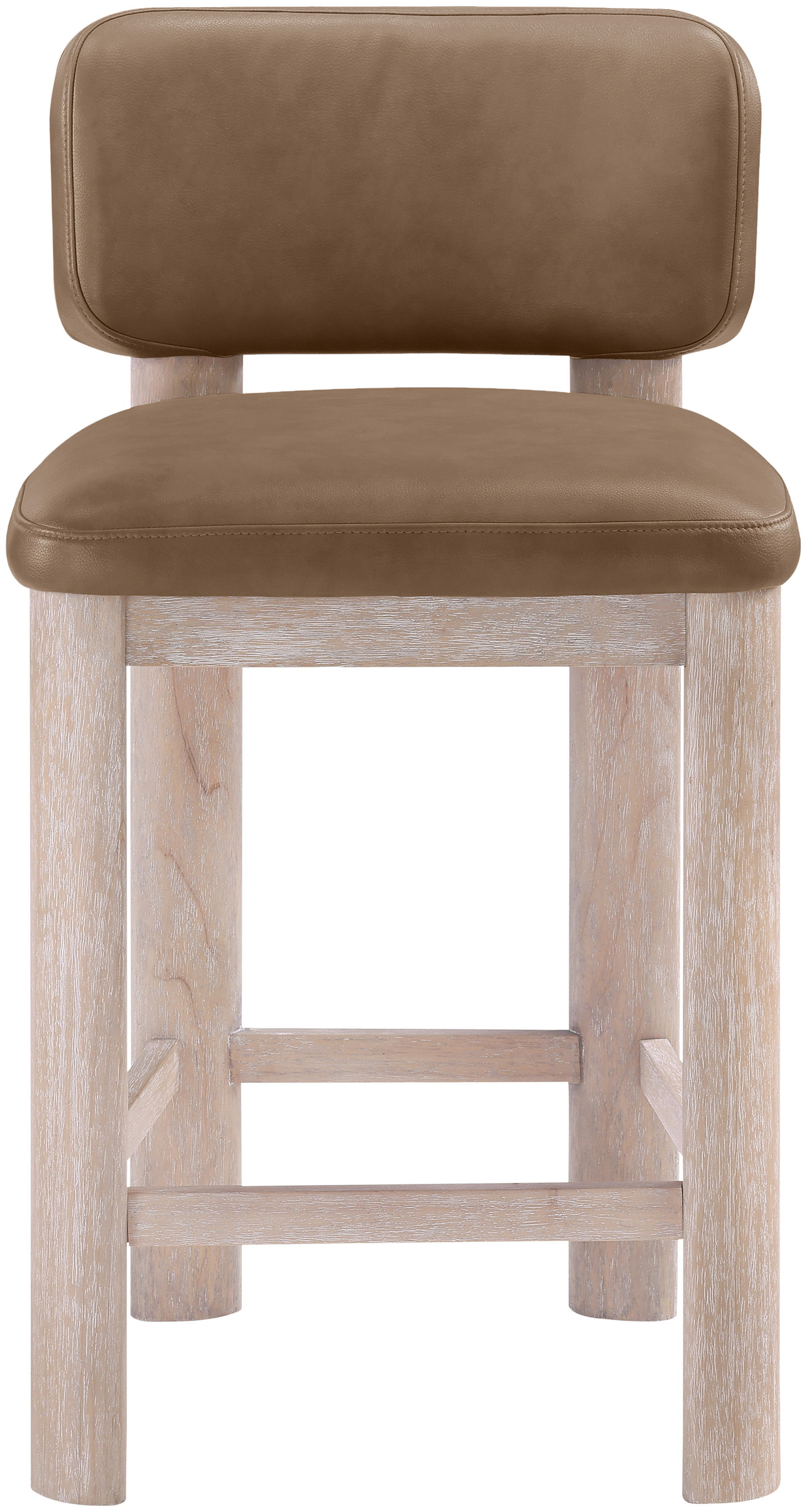 Paloma - Vegan Leather Upholstered Counter Stool (Set of 2) - Brown