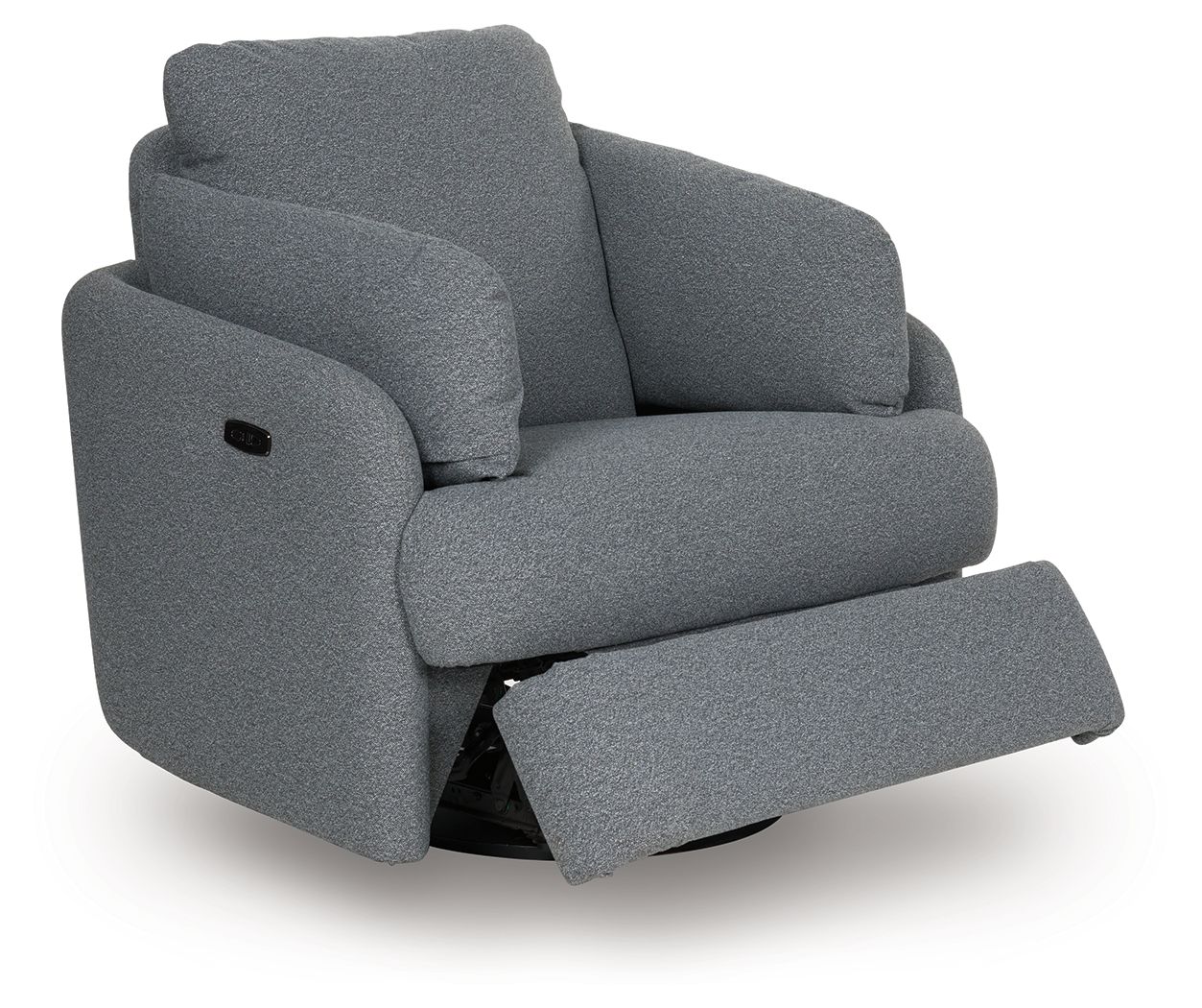 Ashley Furniture Alainmont Next-Gen Nuvella - Swivel Power Recliner - Salt And Pepper - Image 3