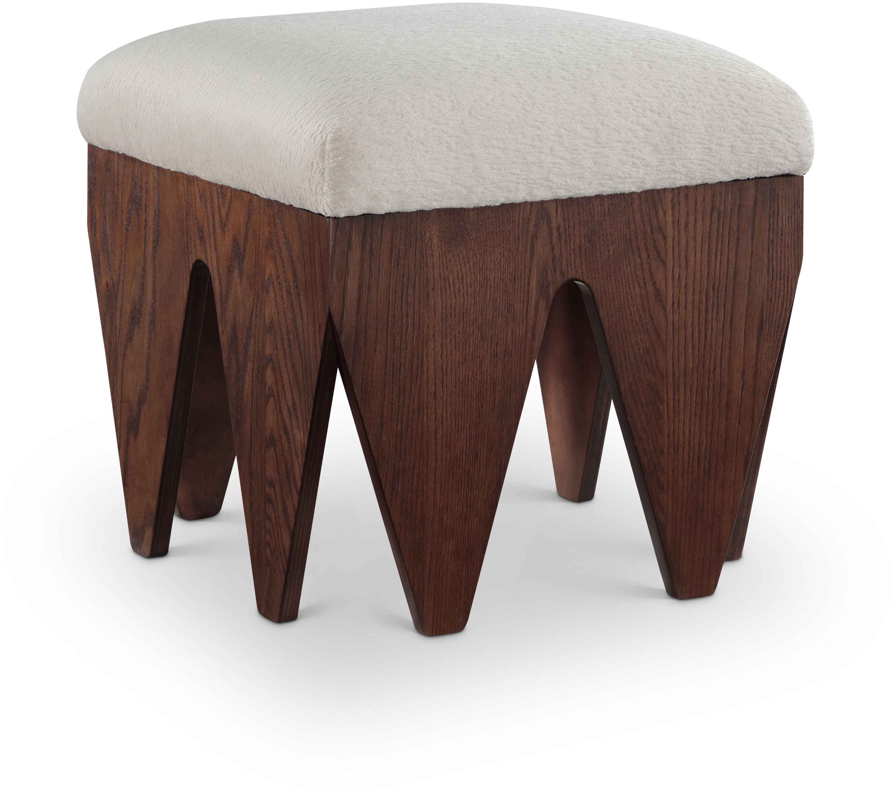 Altair - Bench With Brown Base - Beige