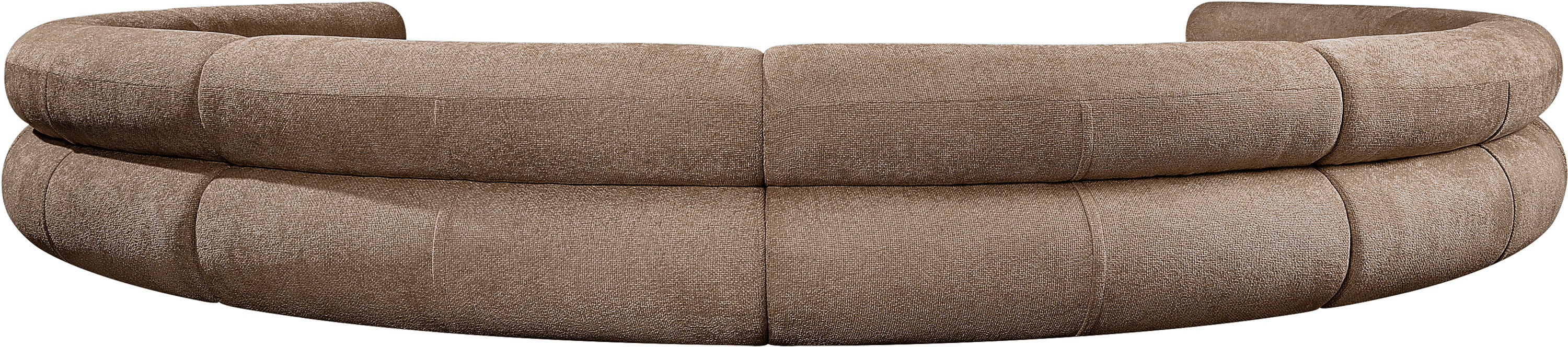 Bale - 202" Chenille Fabric Upholstered 8 Piece Modular Sectional - Brown