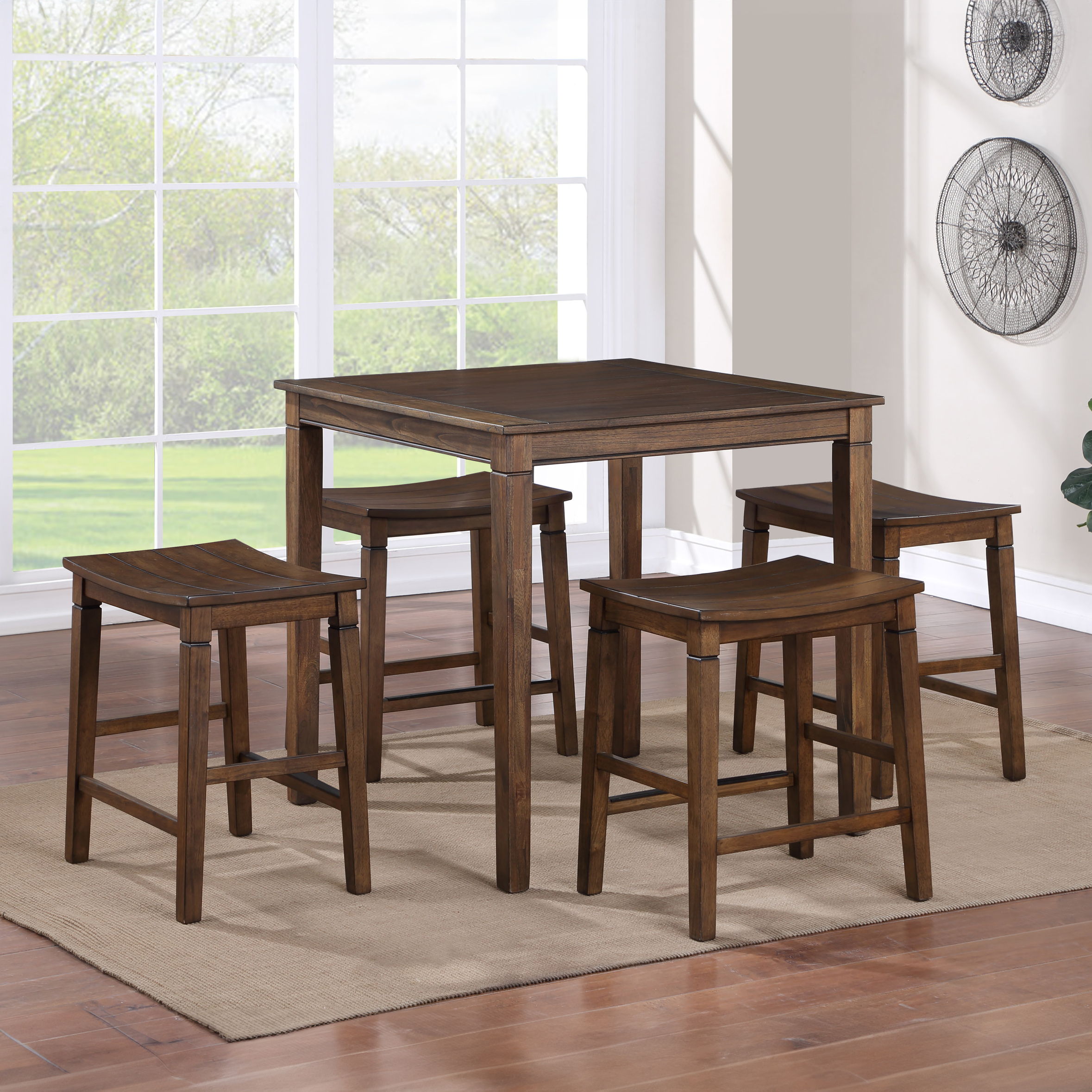 Westlake - 5 Piece Counter Set - Brown
