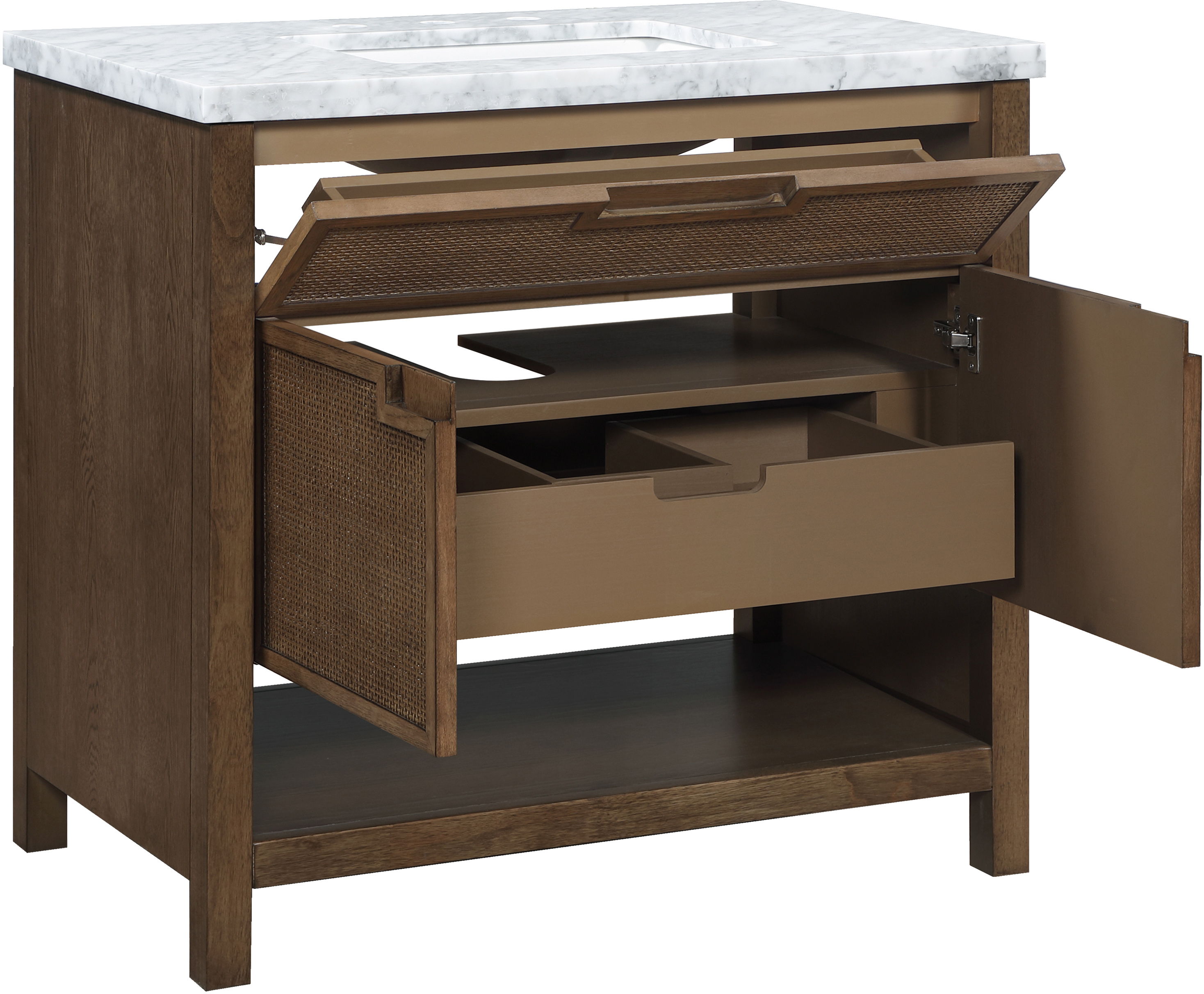 Soren - 36'' Bathroom Vanity - Brown / Gray