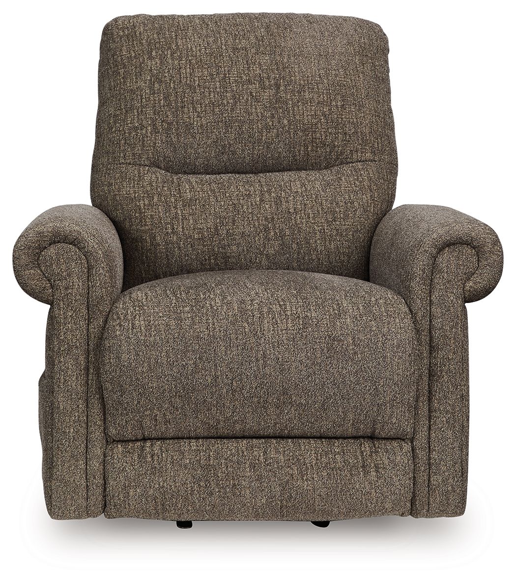 Ashley Furniture Aureta - Power Lift Recliner - Earth - Image 4