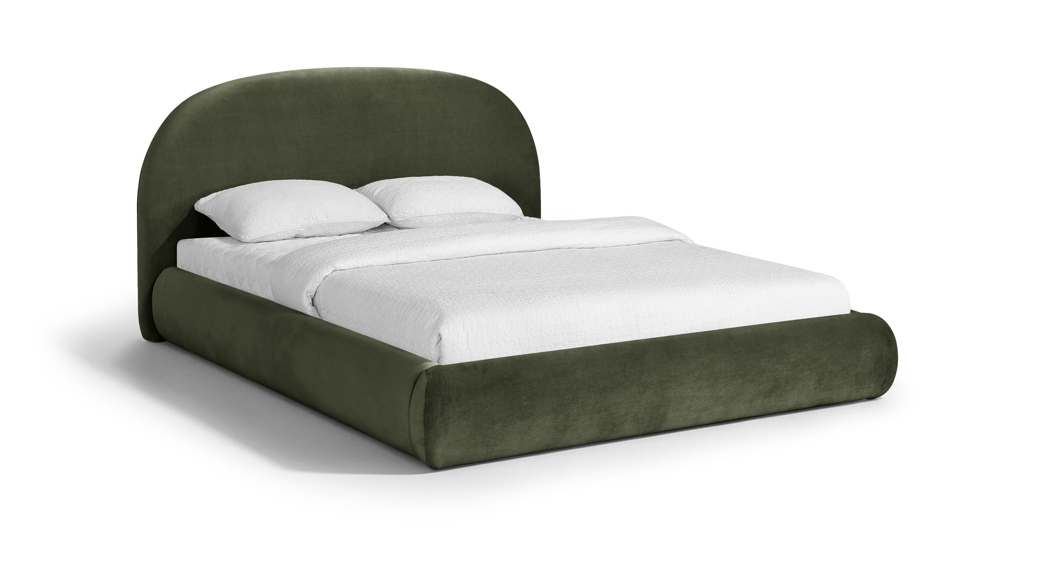 Celine - Upholstered Full Bed - Green