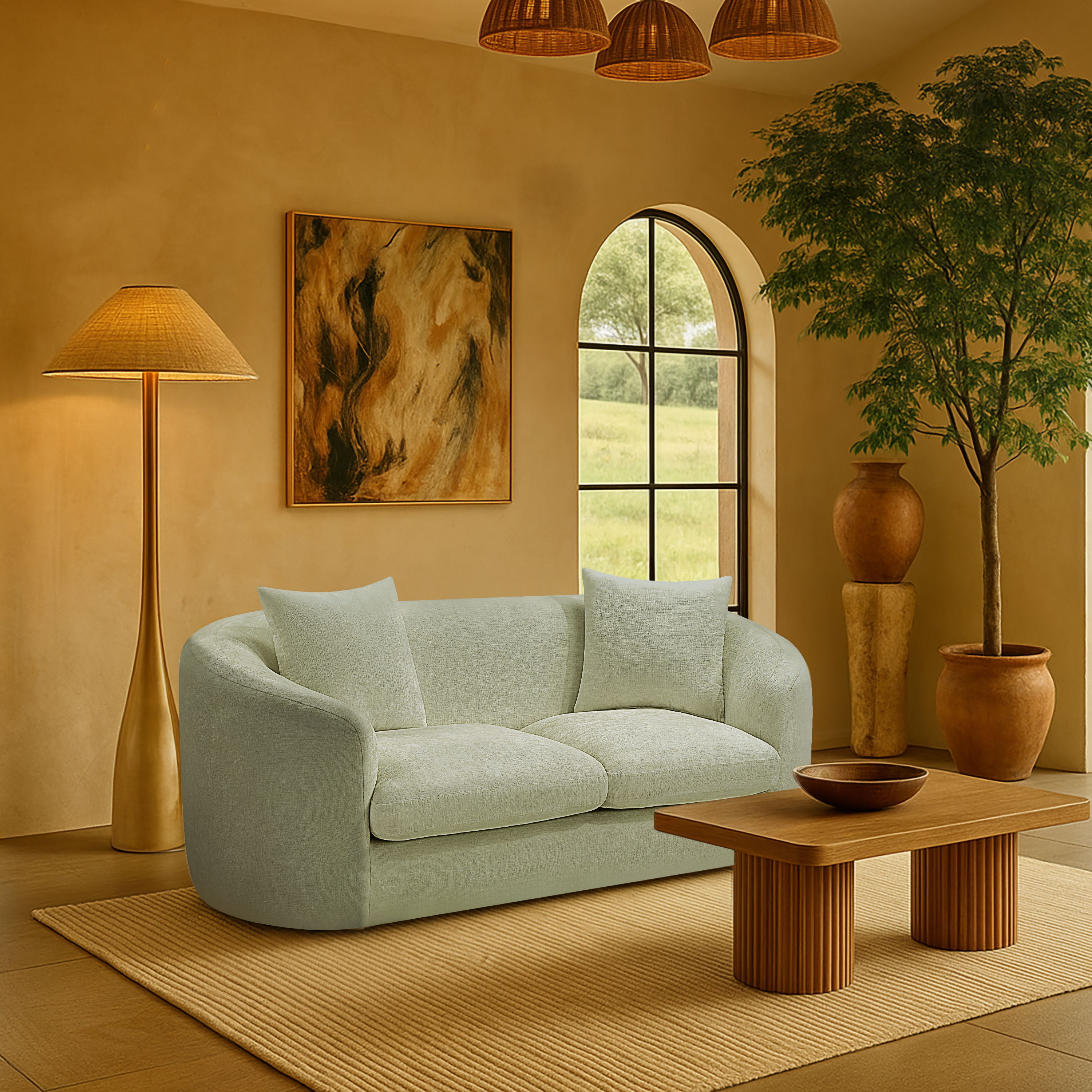 Penelope - Loveseat - Mint