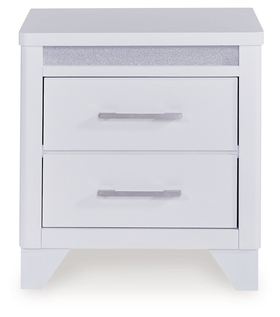 Ashley Furniture Jarlee - Two Drawer Night Stand - White - Image 4