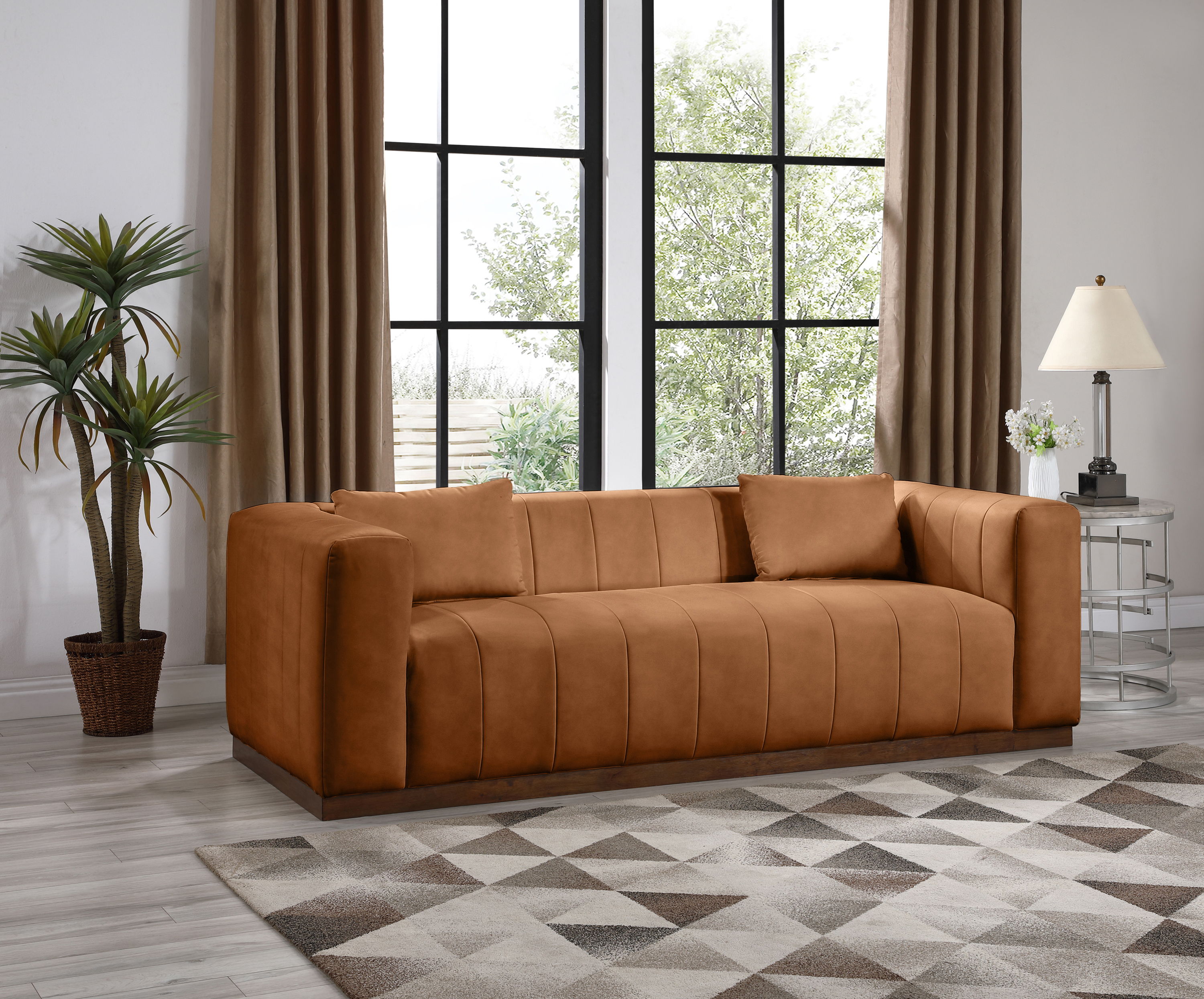 Mallina - Sofa - Cognac