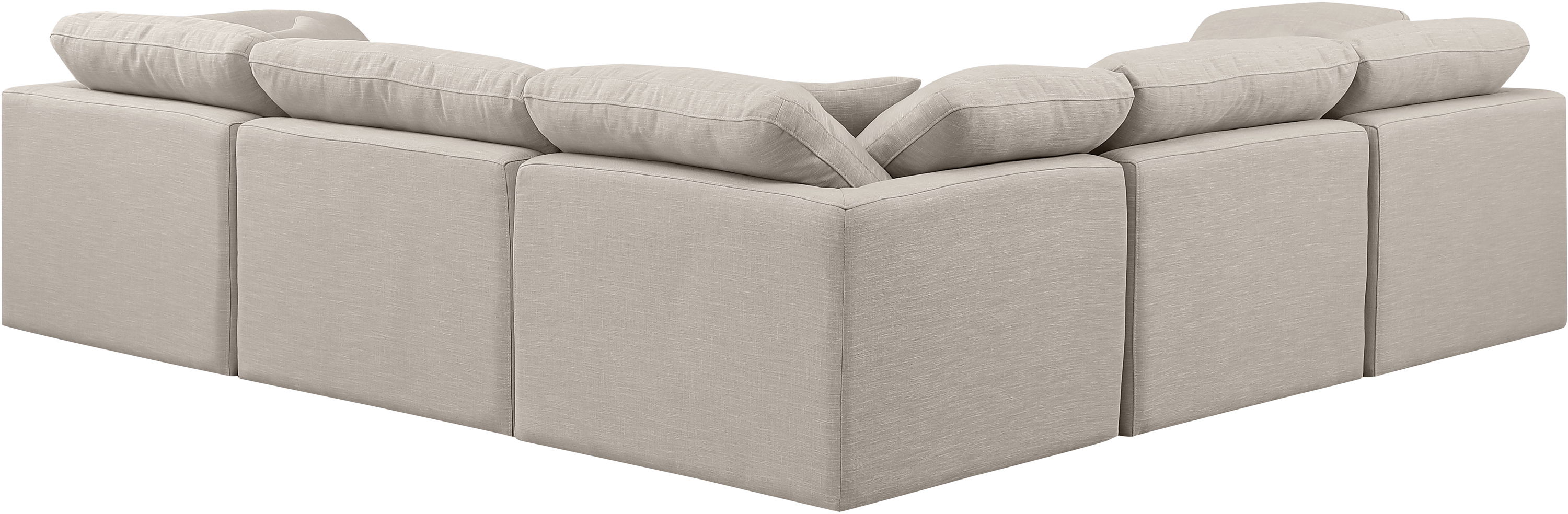 Indulge - Linen 5 Piece Modular Corner Sectional - Ivory