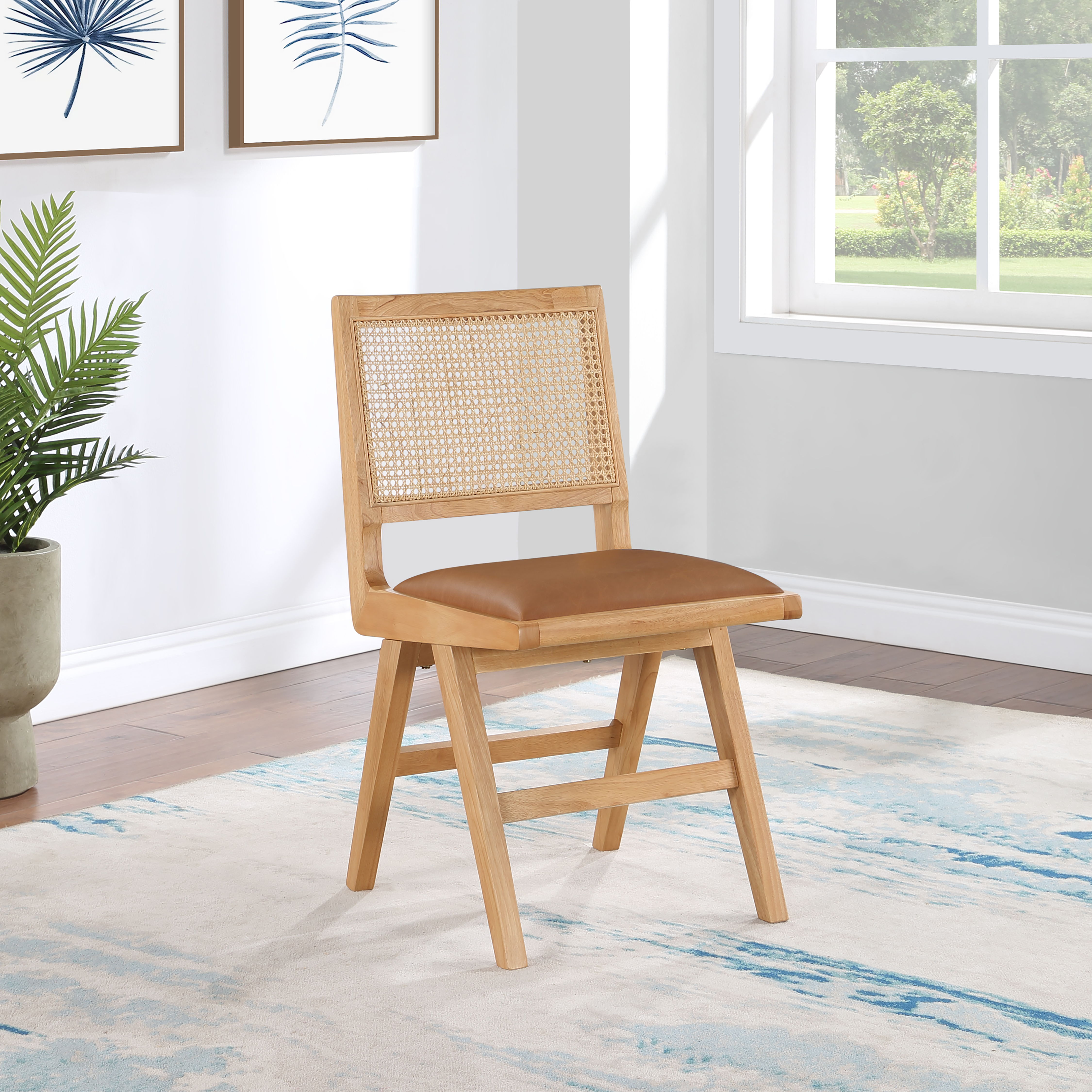 Abby - Dining Side Chair (Set of 2) - Cognac