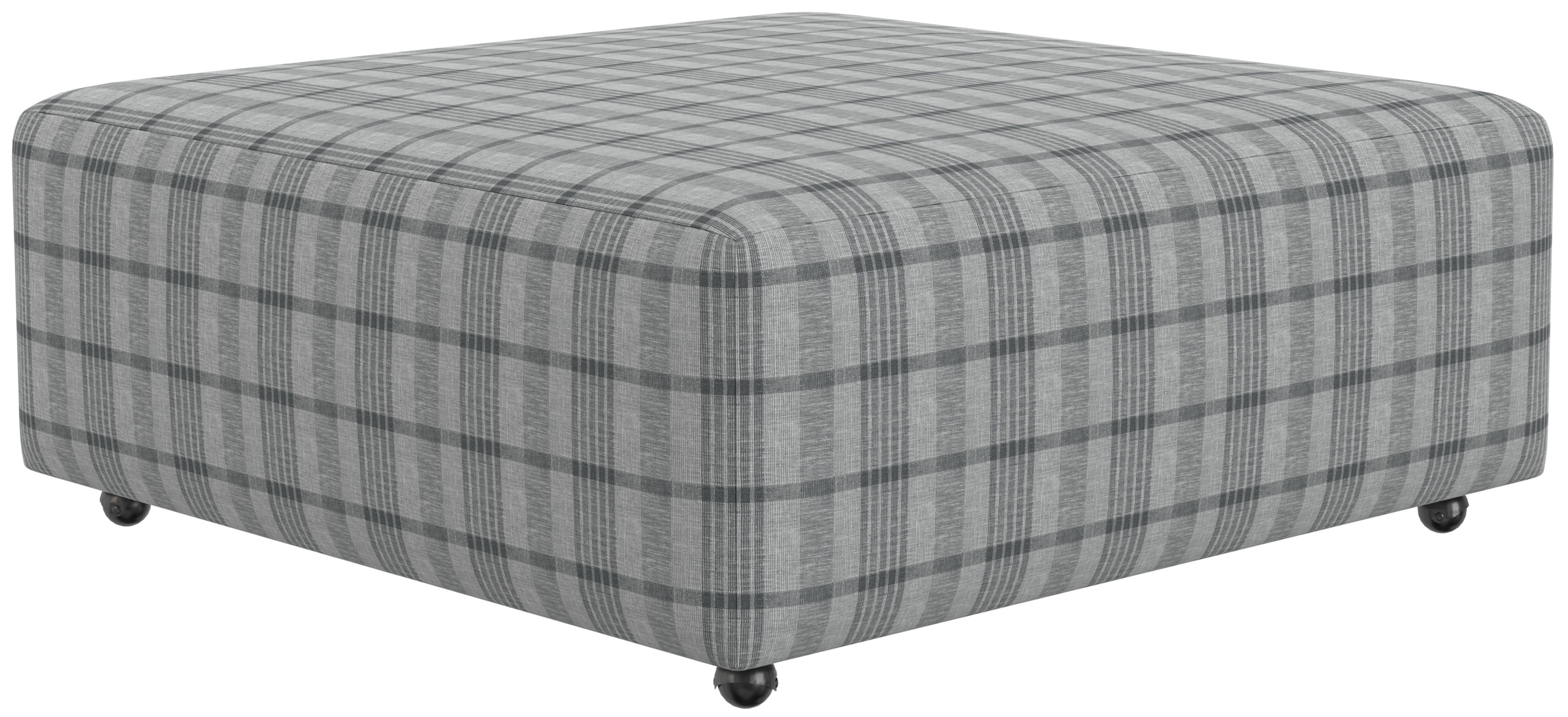 Chappy - Castered Cocktail Ottoman - Smoke