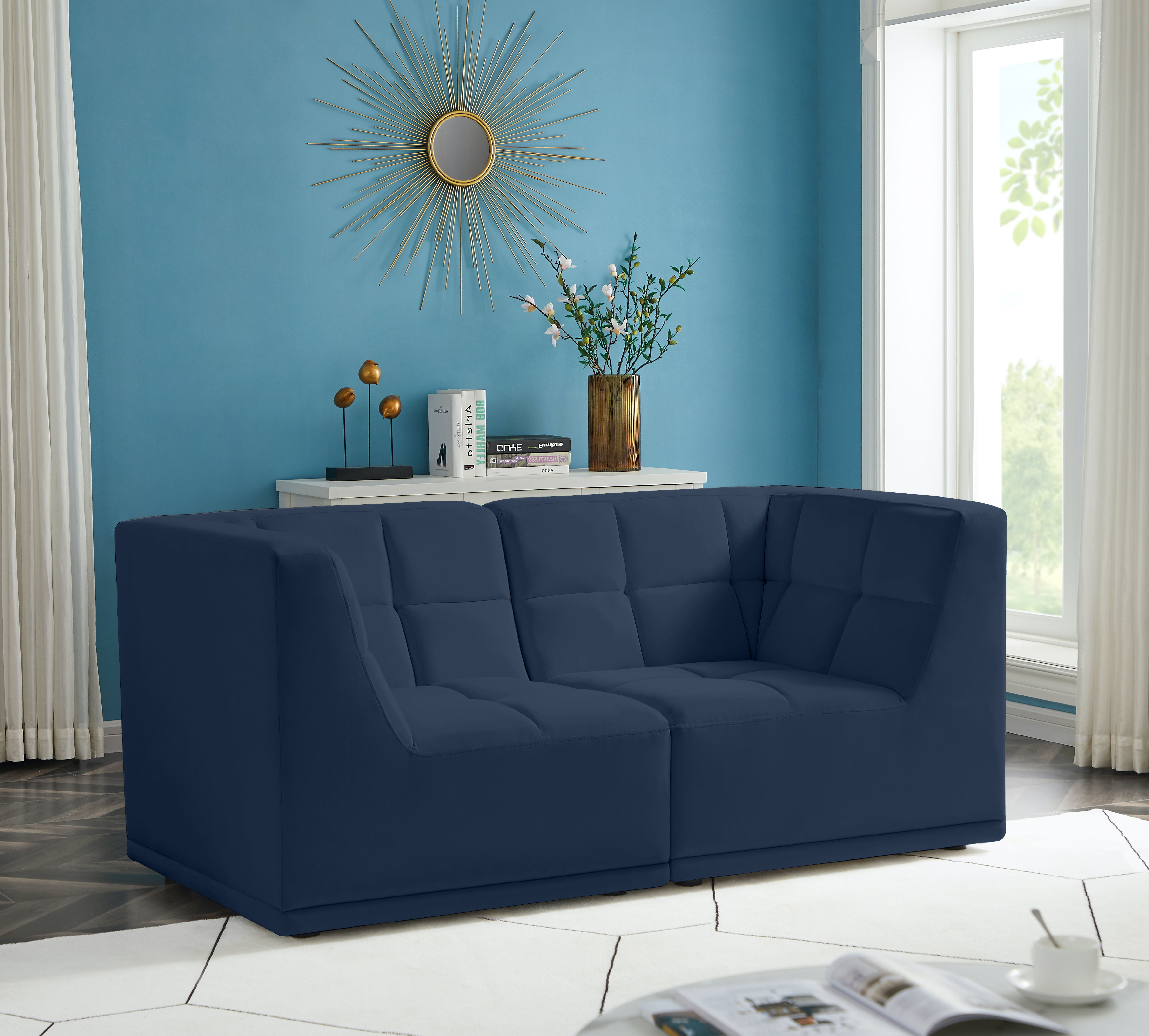 Relax - 2 Piece Modular Sofa - Navy