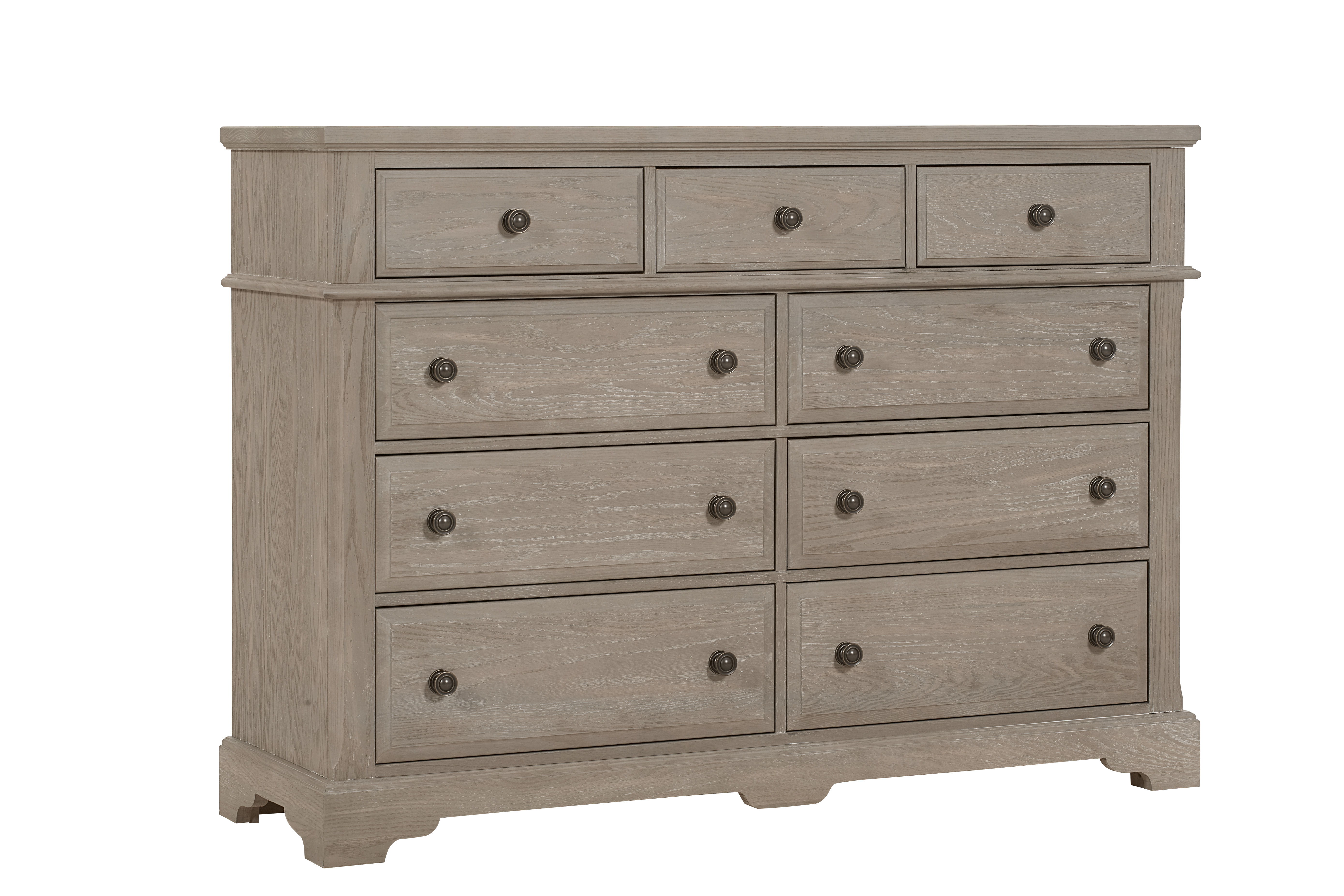 Vaughan-Bassett Heritage - 9-Drawers Bureau - Greystone