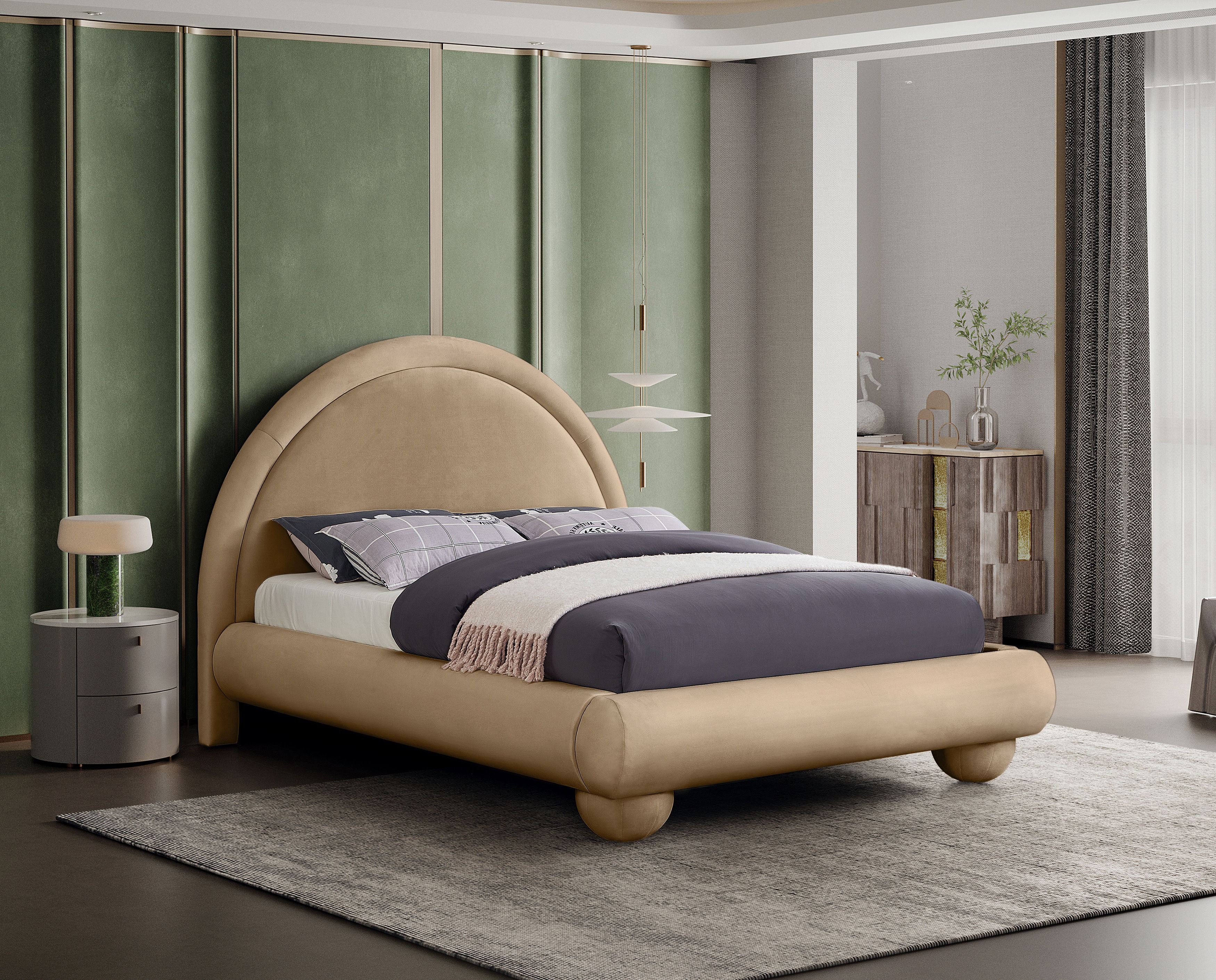 Madrid - Queen Bed - Beige