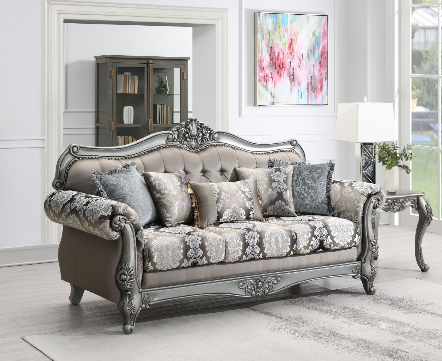 U203 - 3 Piece Living Room Set (Sofa, Loveseat, Chair) - Gray