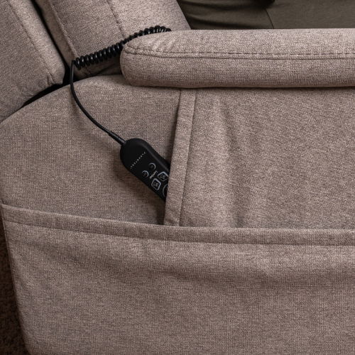 Zecliner Model 1 - Power Sleep Chair - Dove, light gray, view 7