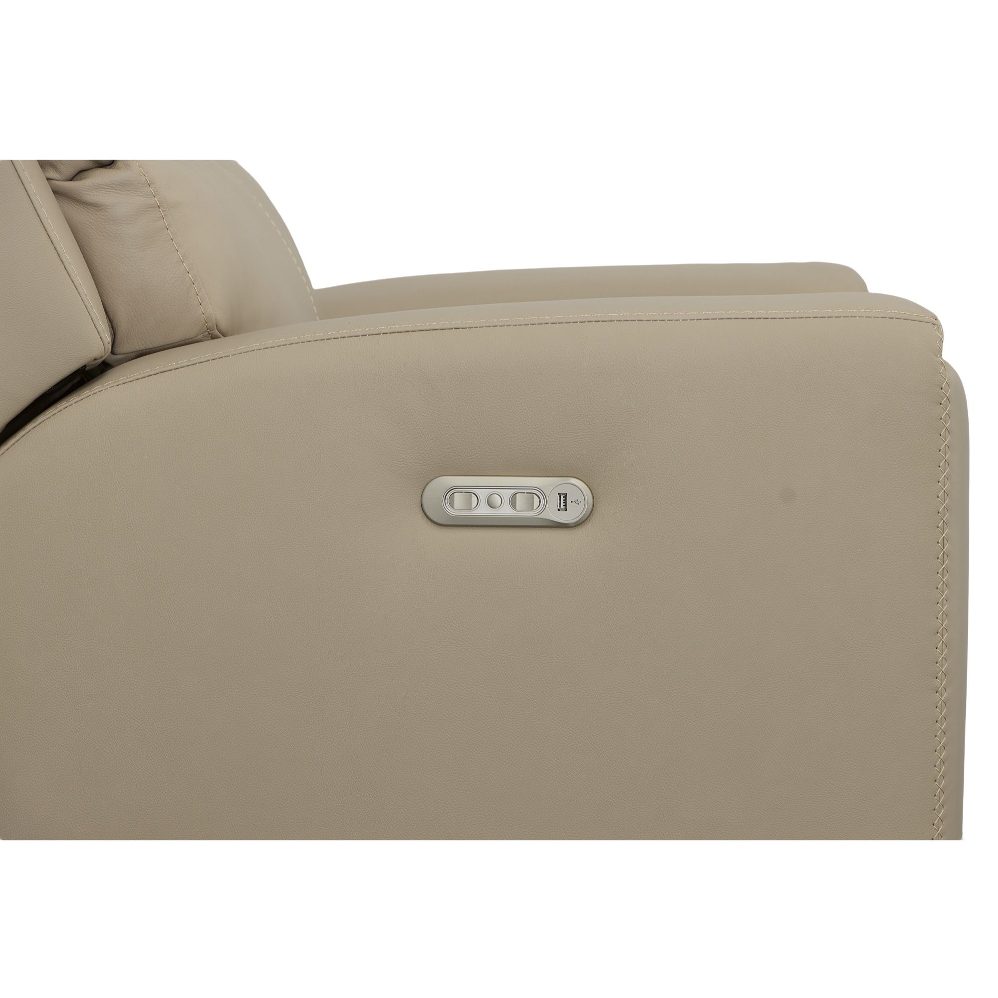 Jarvis - Power Recliner With Power Headrest - Parchment, beige, view 7