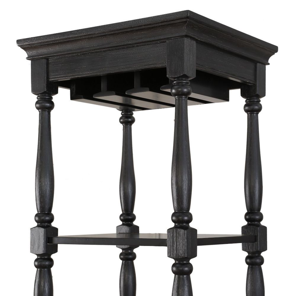 Anthony - Wine Cabinet - Black, black, view 4