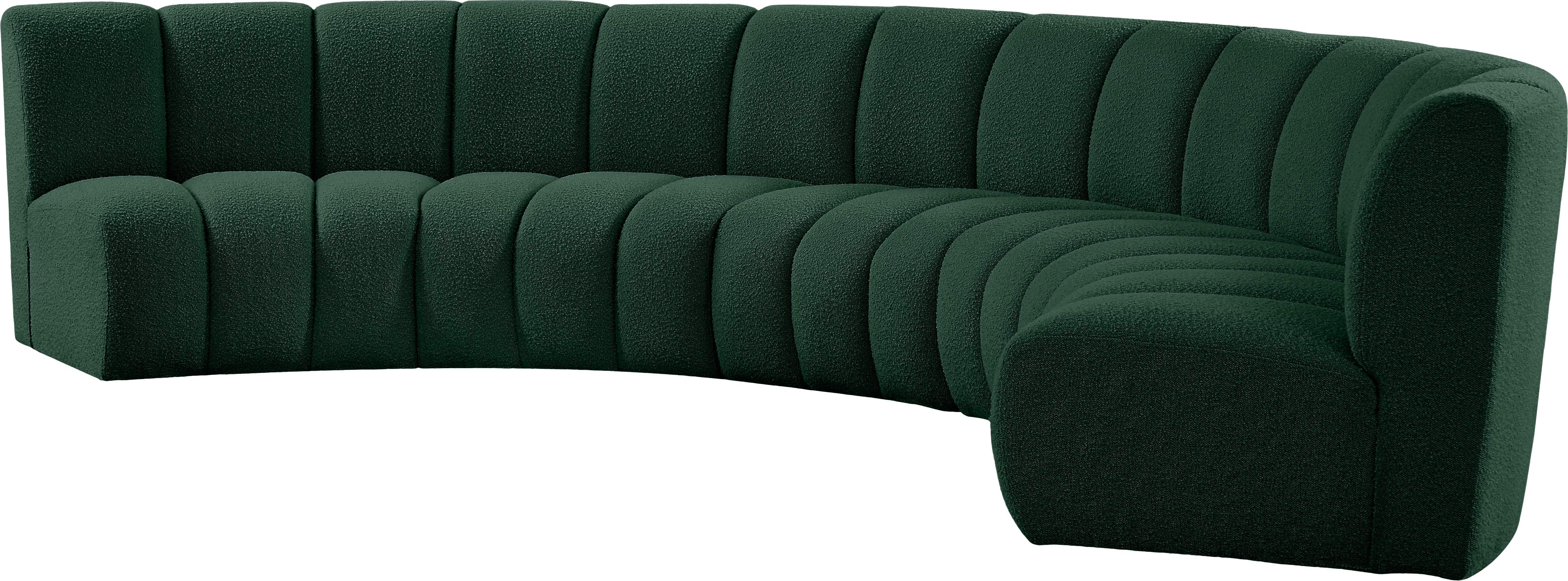 Infinity - 5 Piece Modular Sectional - Green