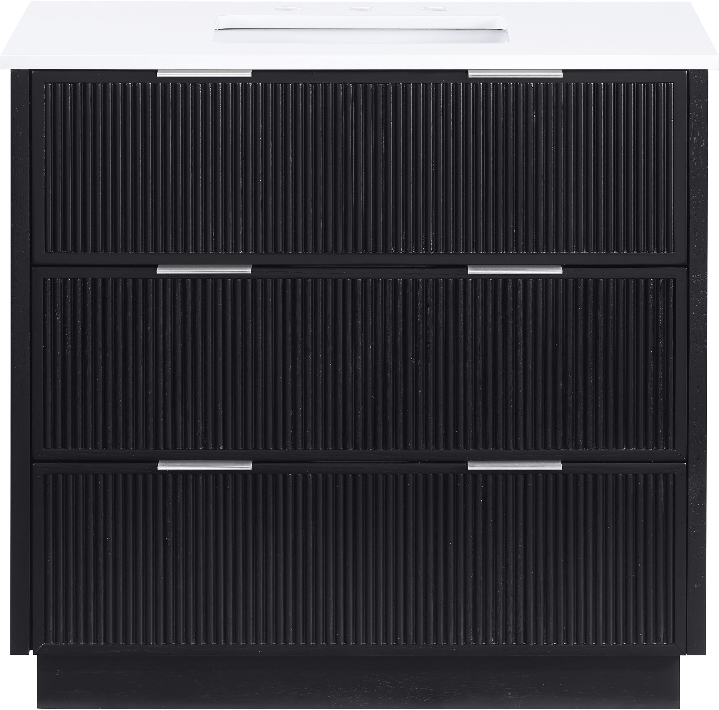 Willard - 36'' Bathroom Vanity - Black / White