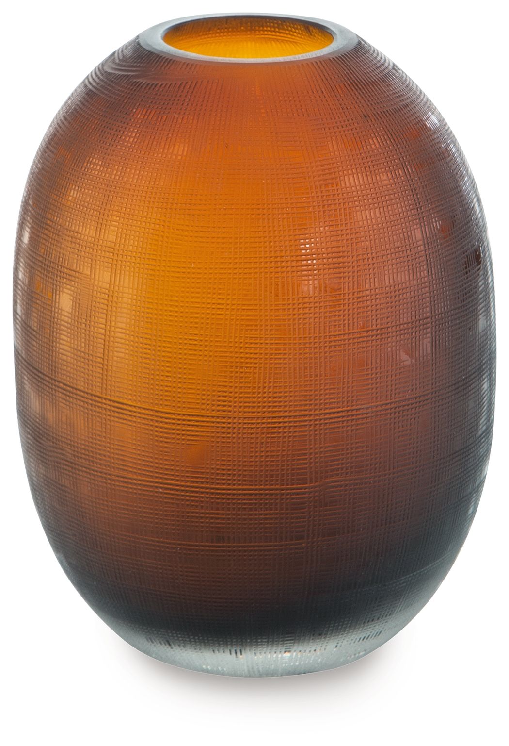 Embersen - Indoor/Outdoor Vase 7.5" - Amber, dark brown