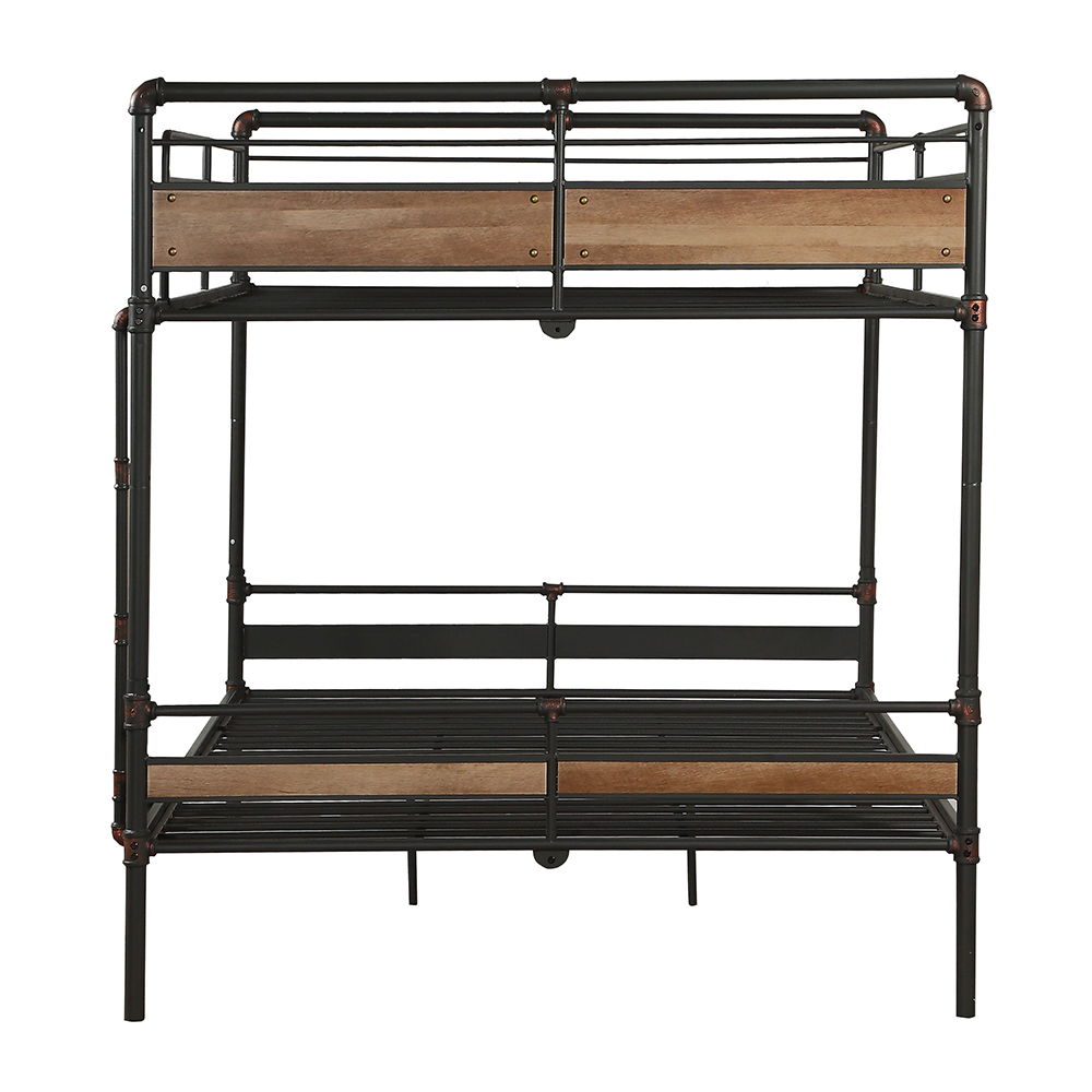 Brantley II - Double Queen Bunk Bed - Sandy Black & Dark Bronze Hand-Brushed, black, view 3