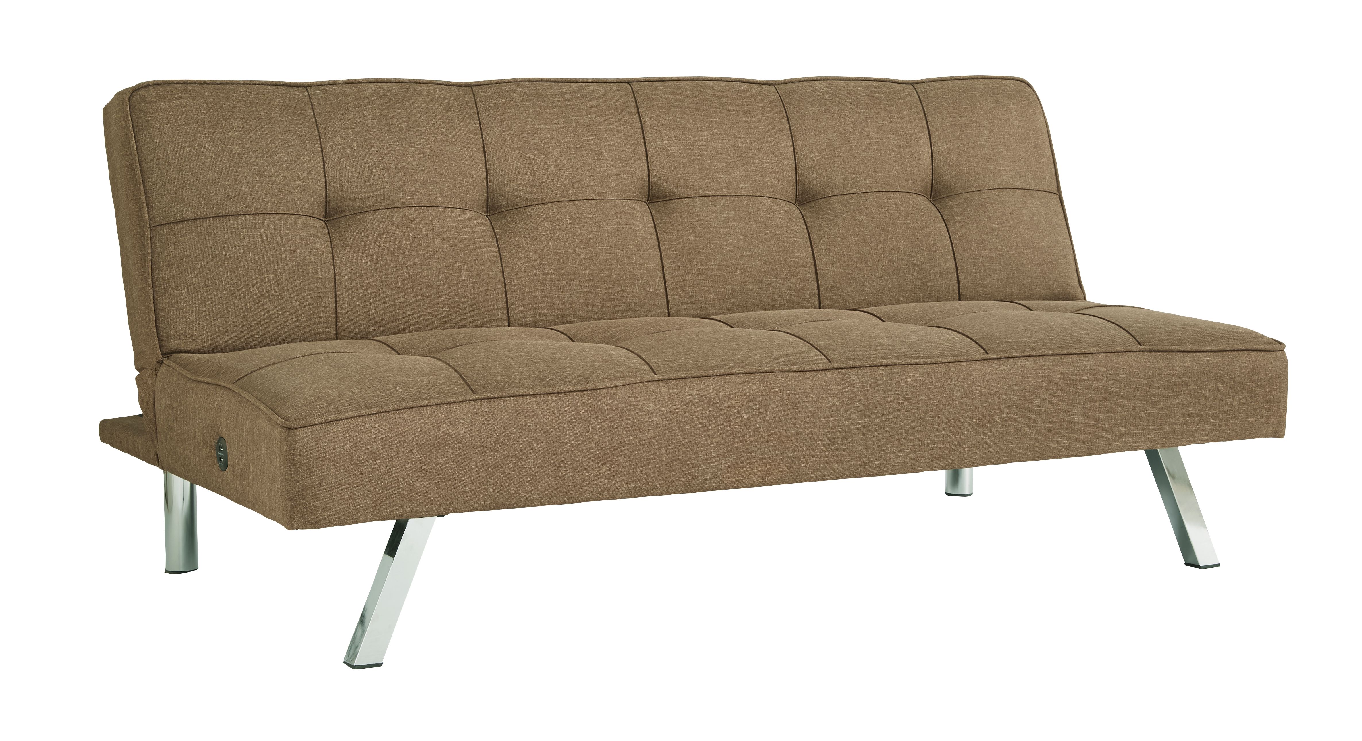 Santini Brown Flip Flop Armless Sofa New Lots Furniture Online Store