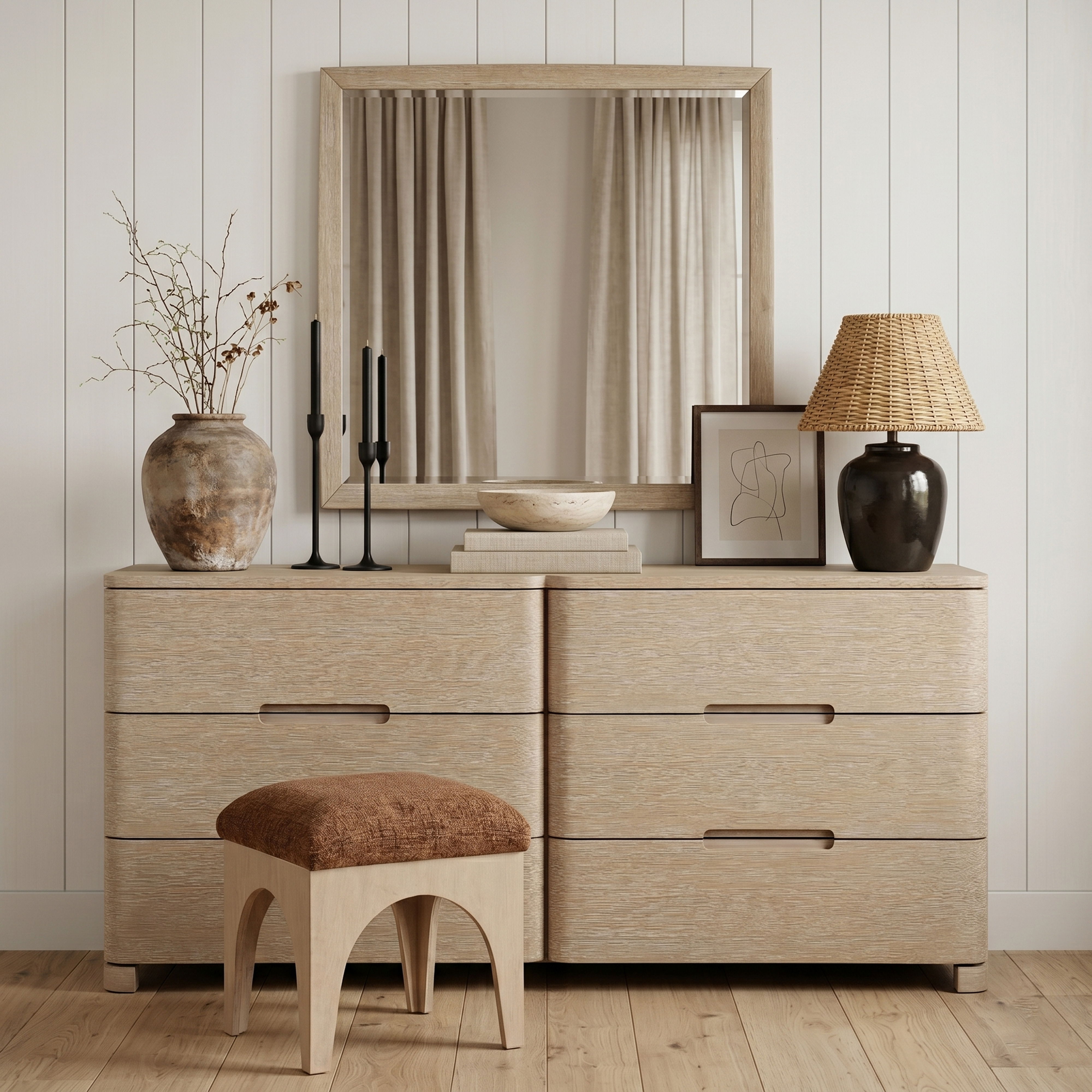 Caswell - Mirror - Natural