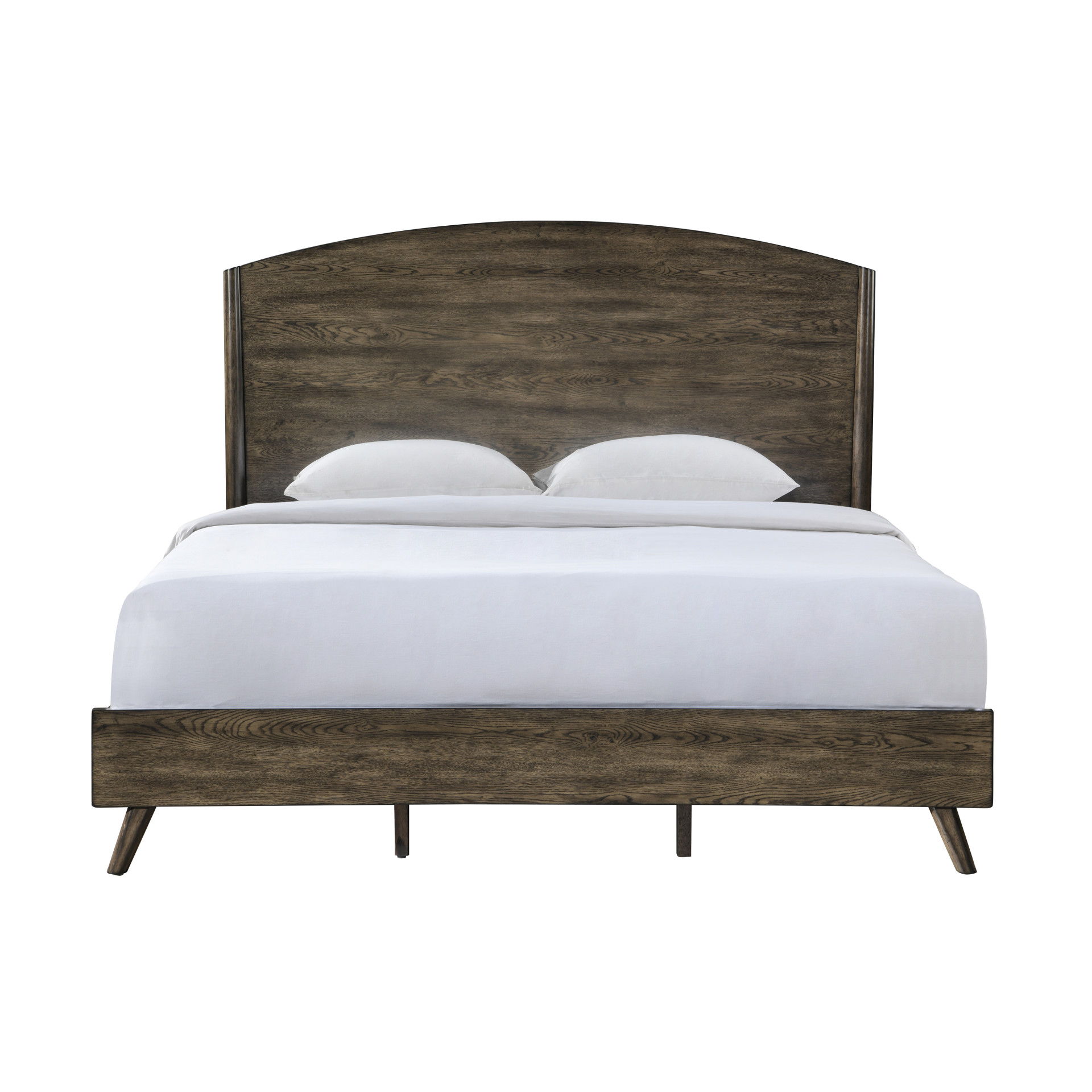 Rex - King Panel Bed - Walnut