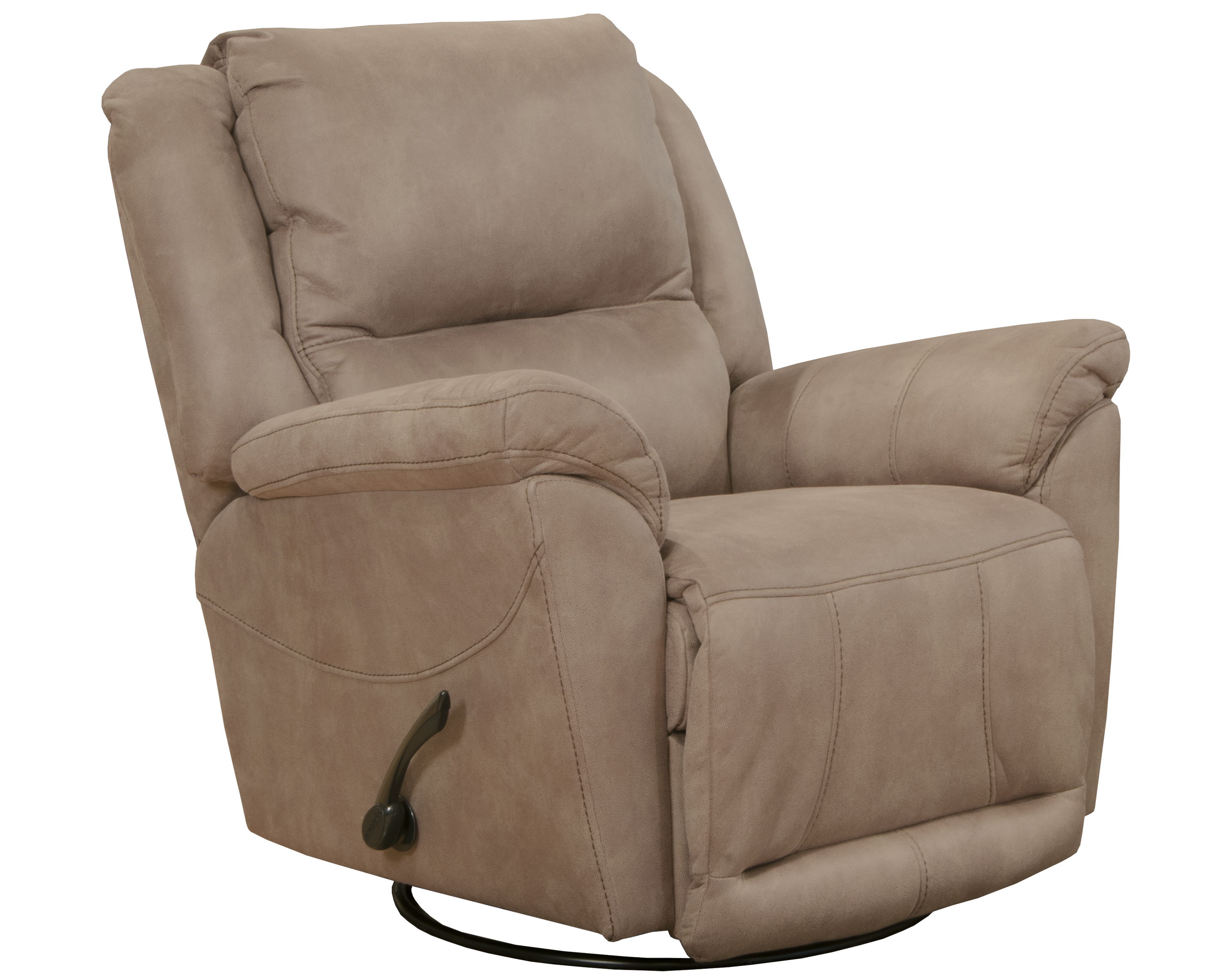 Cole - Chaise Swivel Glider Recliner - Camel